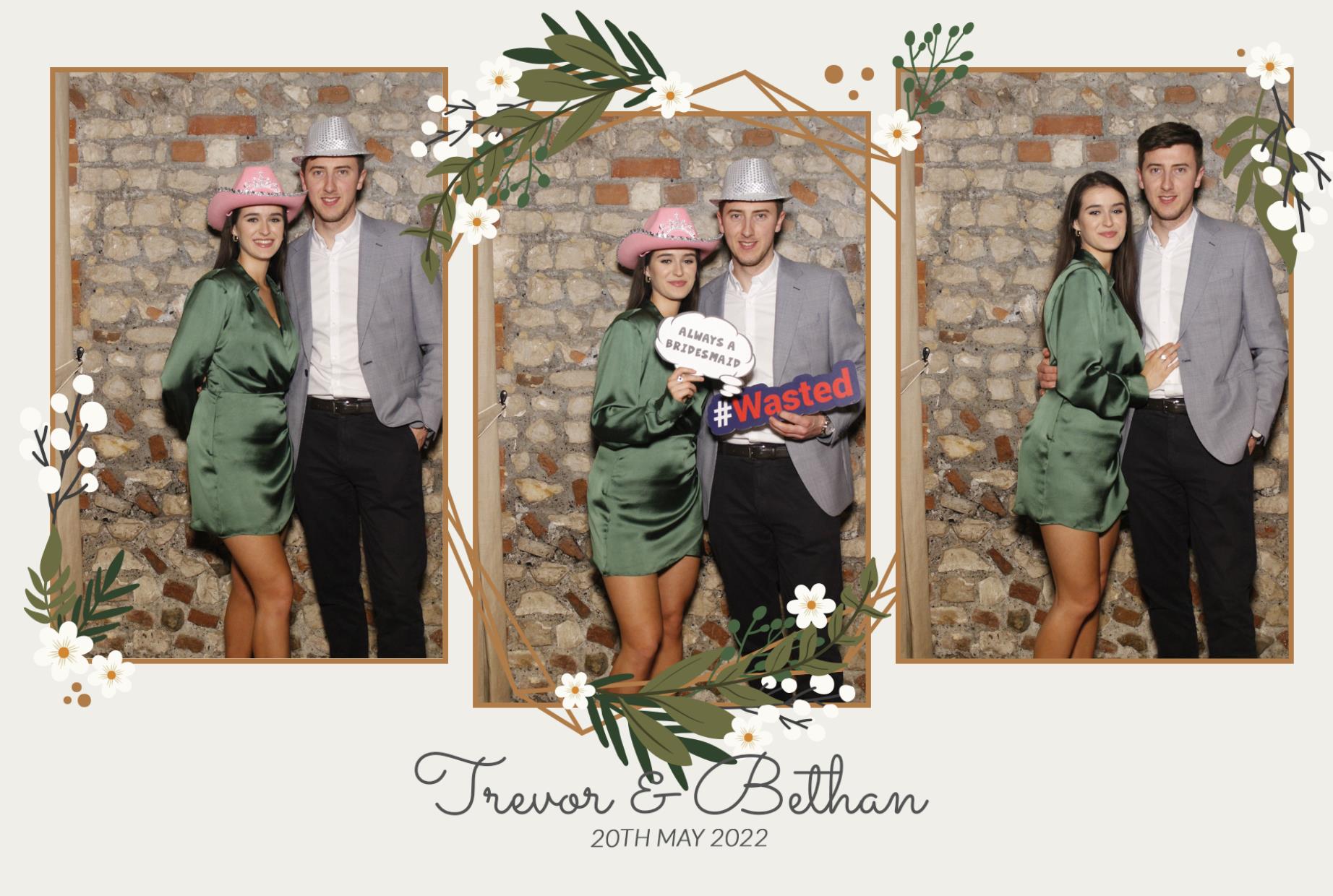 Trevor & Bethan's Wedding  | View more photos from the event at gallery.myphotoboothexperience.co.uk/u/MyPhotoBoothExperienceLtd/Trevor-Bethans-Wedding