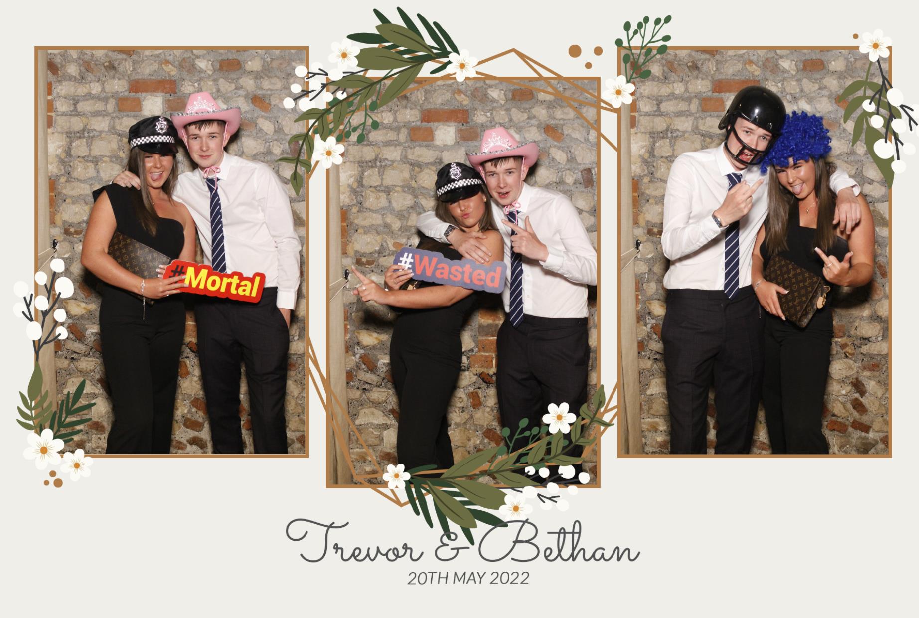 Trevor & Bethan's Wedding  | View more photos from the event at gallery.myphotoboothexperience.co.uk/u/MyPhotoBoothExperienceLtd/Trevor-Bethans-Wedding