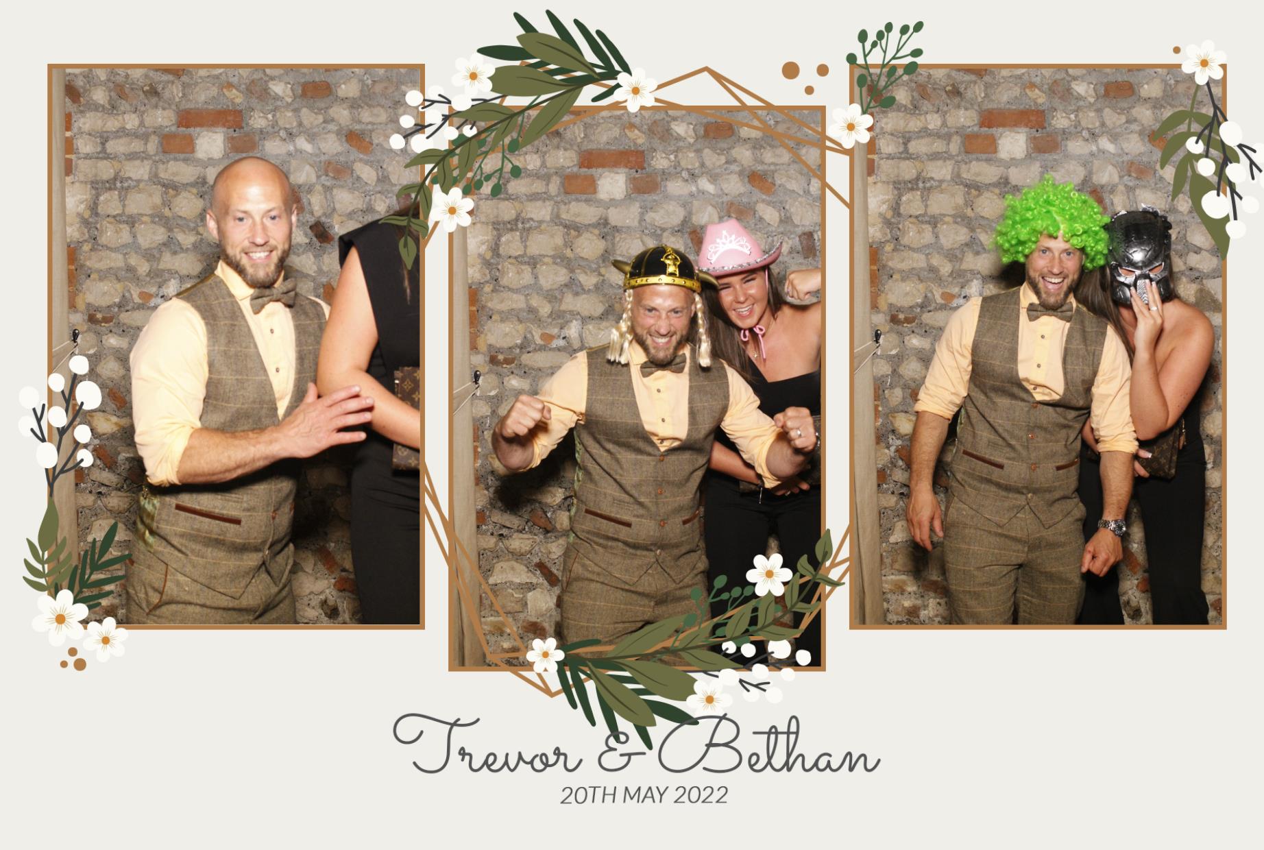 Trevor & Bethan's Wedding  | View more photos from the event at gallery.myphotoboothexperience.co.uk/u/MyPhotoBoothExperienceLtd/Trevor-Bethans-Wedding