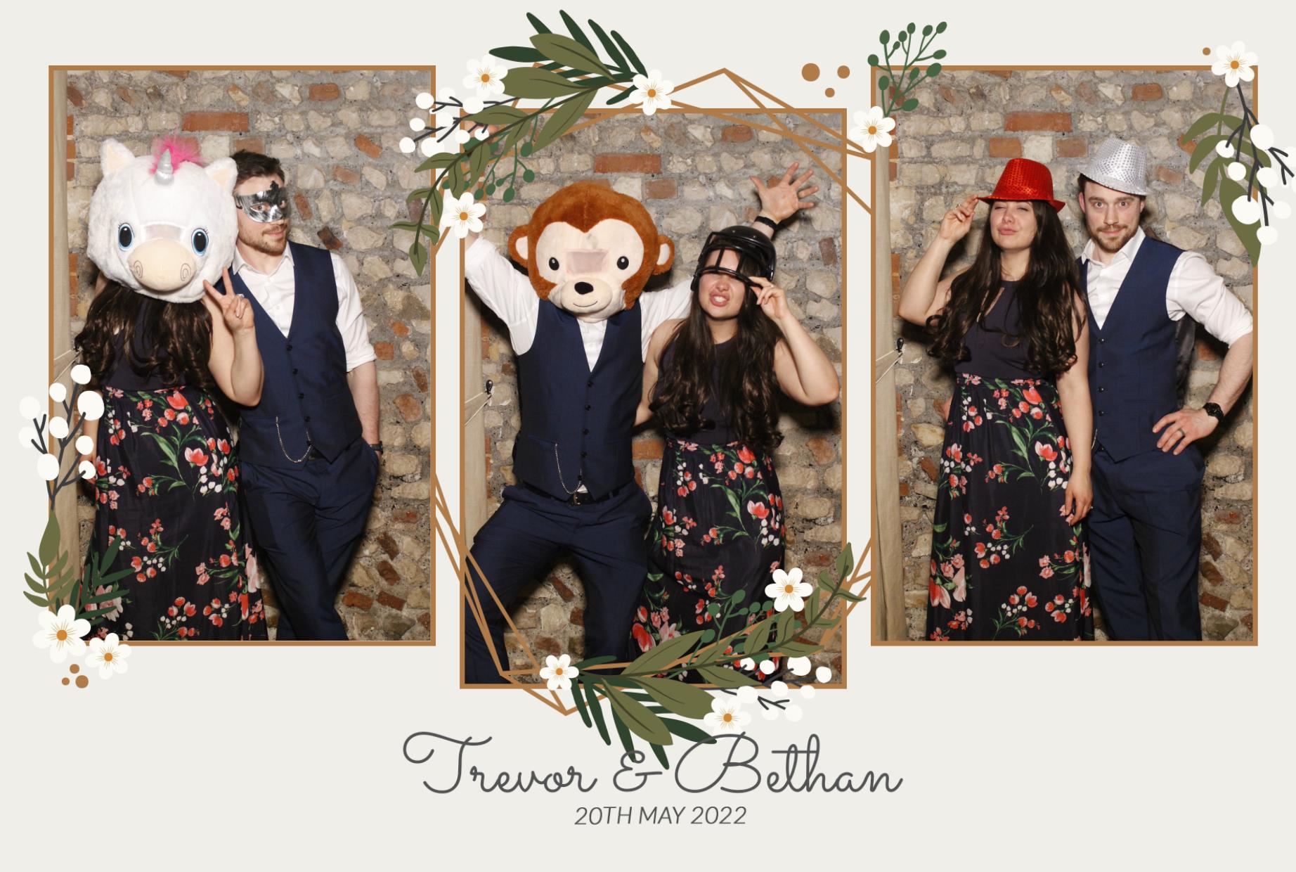 Trevor & Bethan's Wedding  | View more photos from the event at gallery.myphotoboothexperience.co.uk/u/MyPhotoBoothExperienceLtd/Trevor-Bethans-Wedding