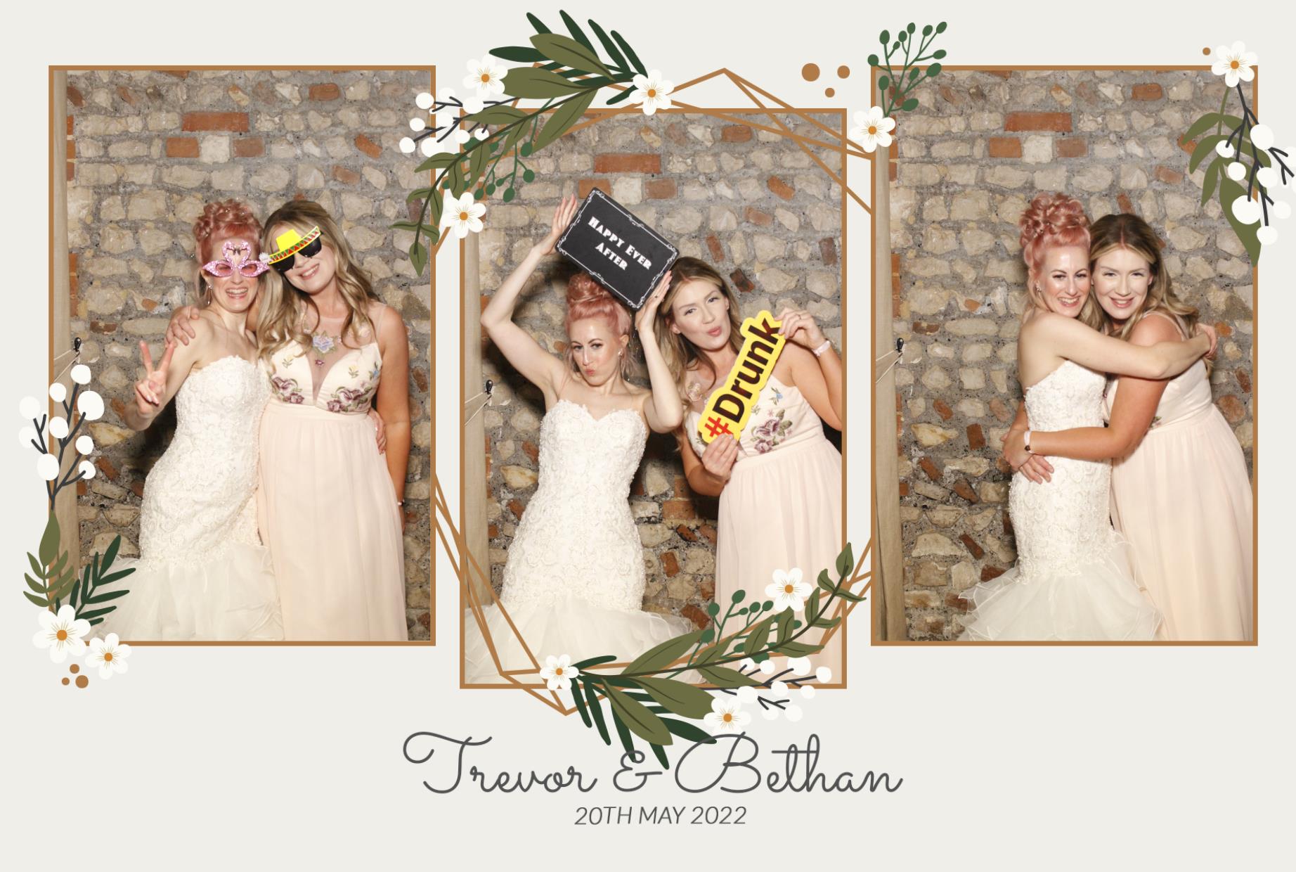 Trevor & Bethan's Wedding  | View more photos from the event at gallery.myphotoboothexperience.co.uk/u/MyPhotoBoothExperienceLtd/Trevor-Bethans-Wedding