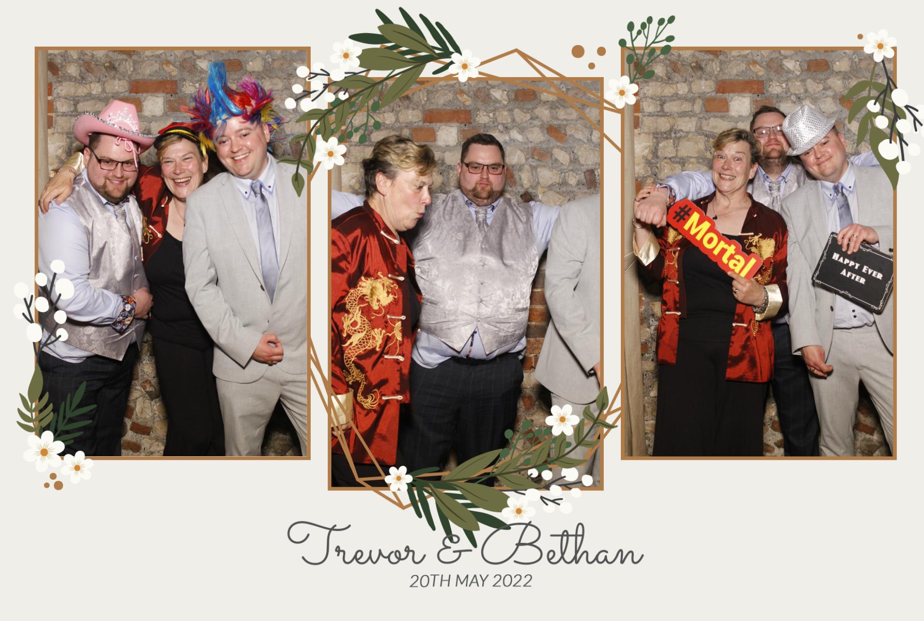 Trevor & Bethan's Wedding  | View more photos from the event at gallery.myphotoboothexperience.co.uk/u/MyPhotoBoothExperienceLtd/Trevor-Bethans-Wedding