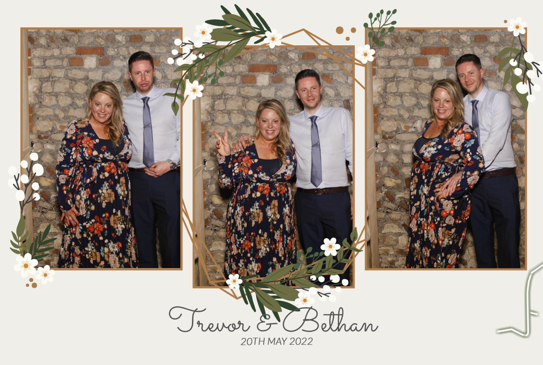 Trevor & Bethan's Wedding  | View more photos from the event at gallery.myphotoboothexperience.co.uk/u/MyPhotoBoothExperienceLtd/Trevor-Bethans-Wedding
