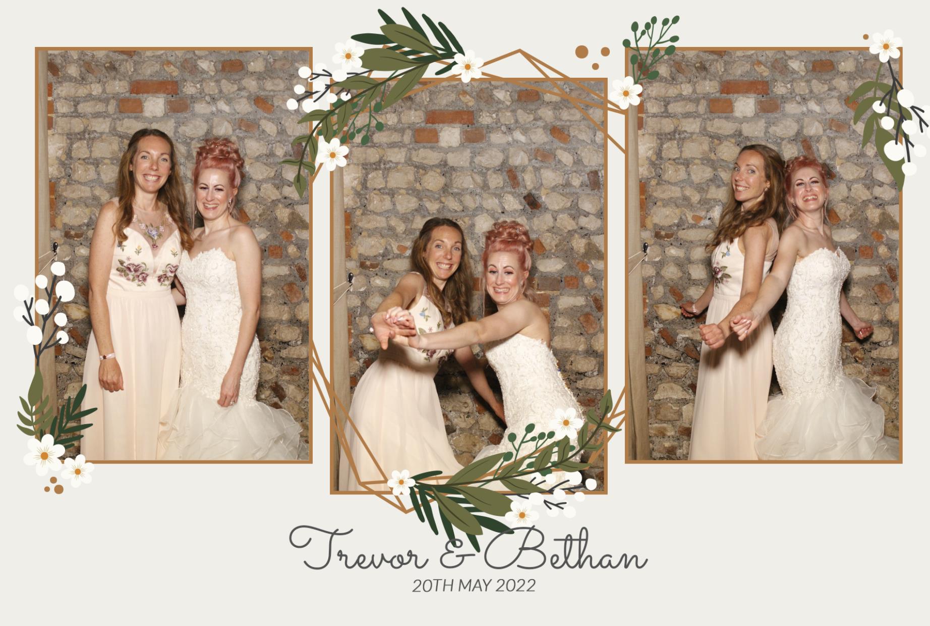 Trevor & Bethan's Wedding  | View more photos from the event at gallery.myphotoboothexperience.co.uk/u/MyPhotoBoothExperienceLtd/Trevor-Bethans-Wedding