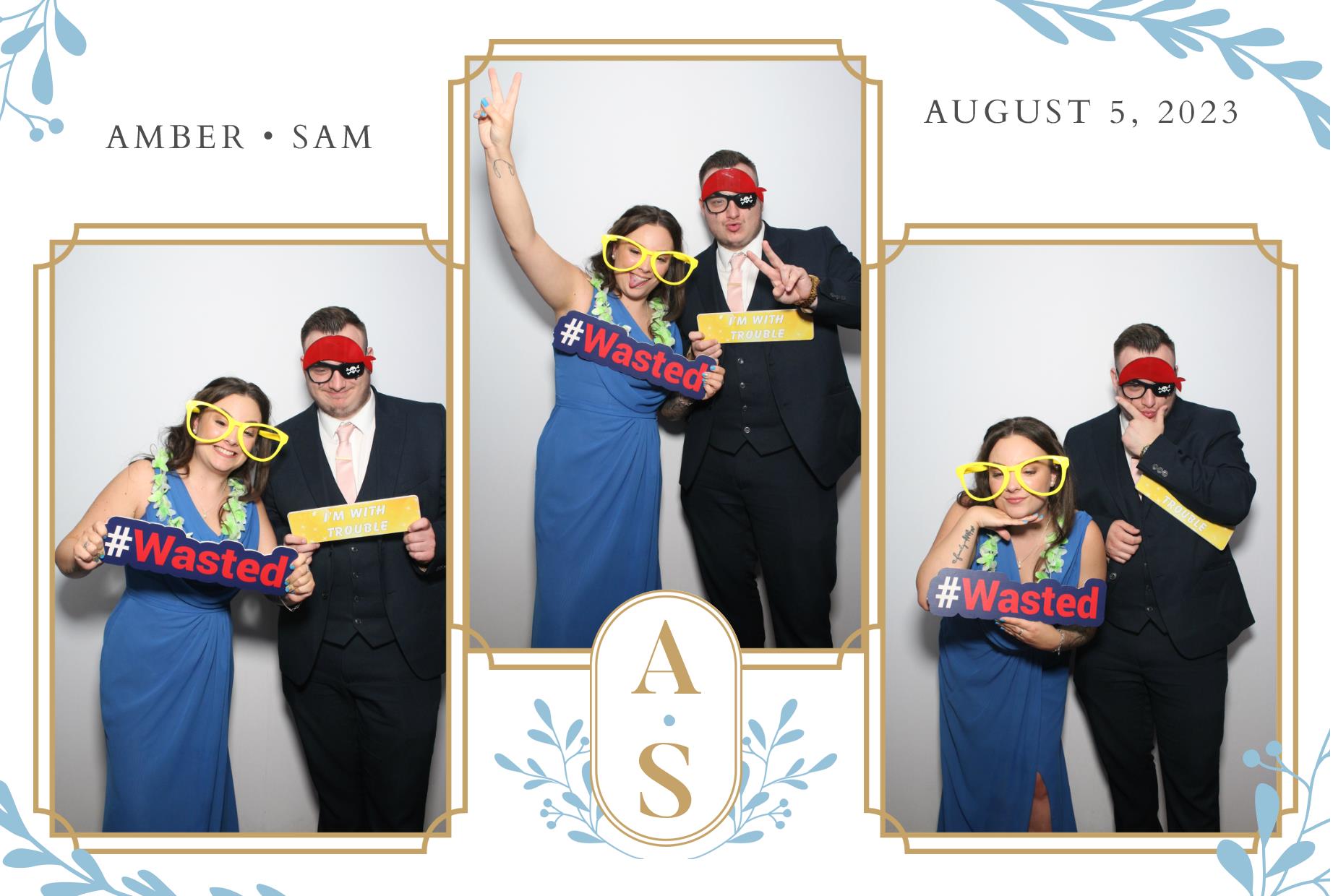 Amber & Sam's Wedding  | View more photos from the event at gallery.myphotoboothexperience.co.uk/u/MyPhotoBoothExperienceLtd/Amber-Sams-Wedding