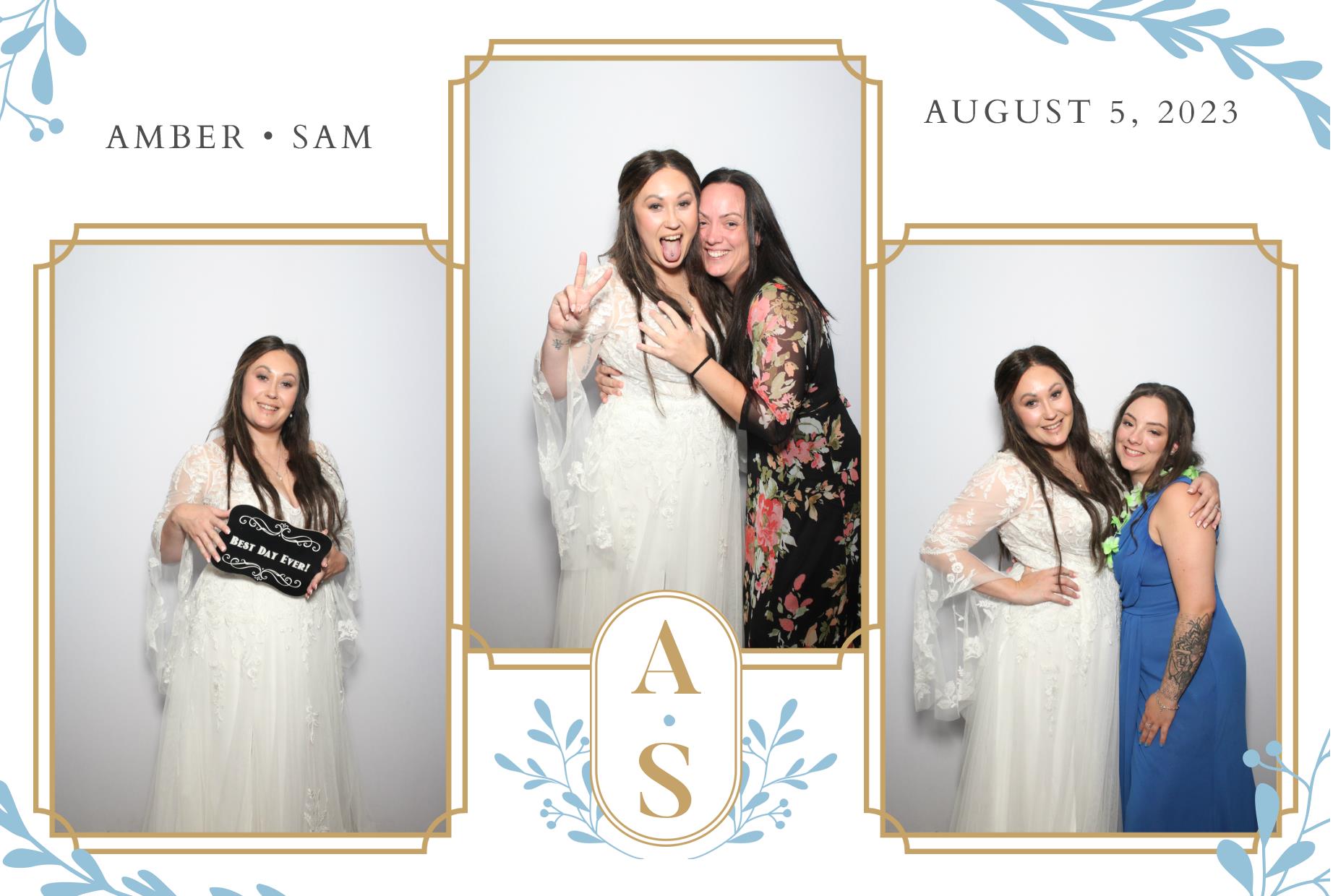 Amber & Sam's Wedding  | View more photos from the event at gallery.myphotoboothexperience.co.uk/u/MyPhotoBoothExperienceLtd/Amber-Sams-Wedding