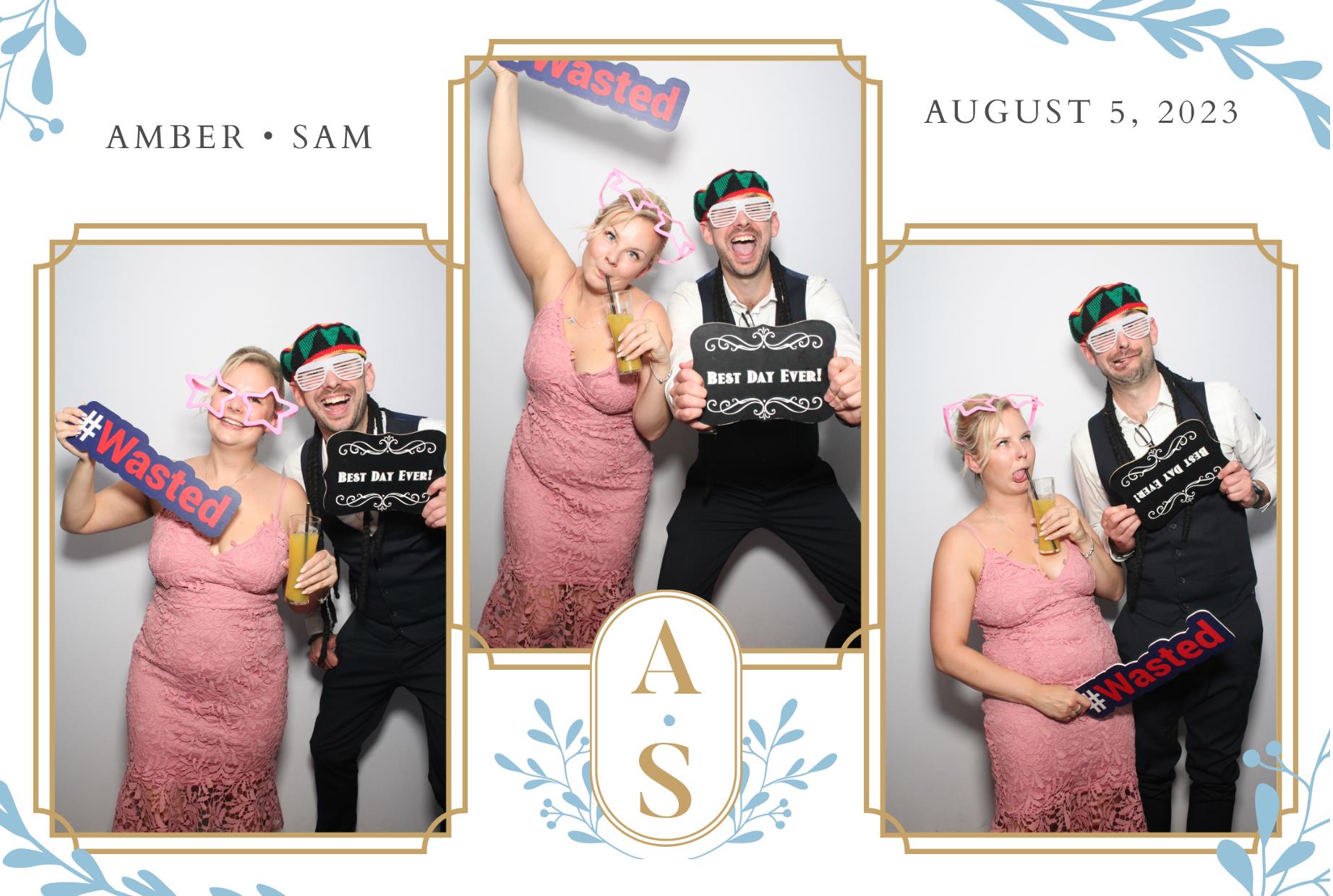 Amber & Sam's Wedding  | View more photos from the event at gallery.myphotoboothexperience.co.uk/u/MyPhotoBoothExperienceLtd/Amber-Sams-Wedding