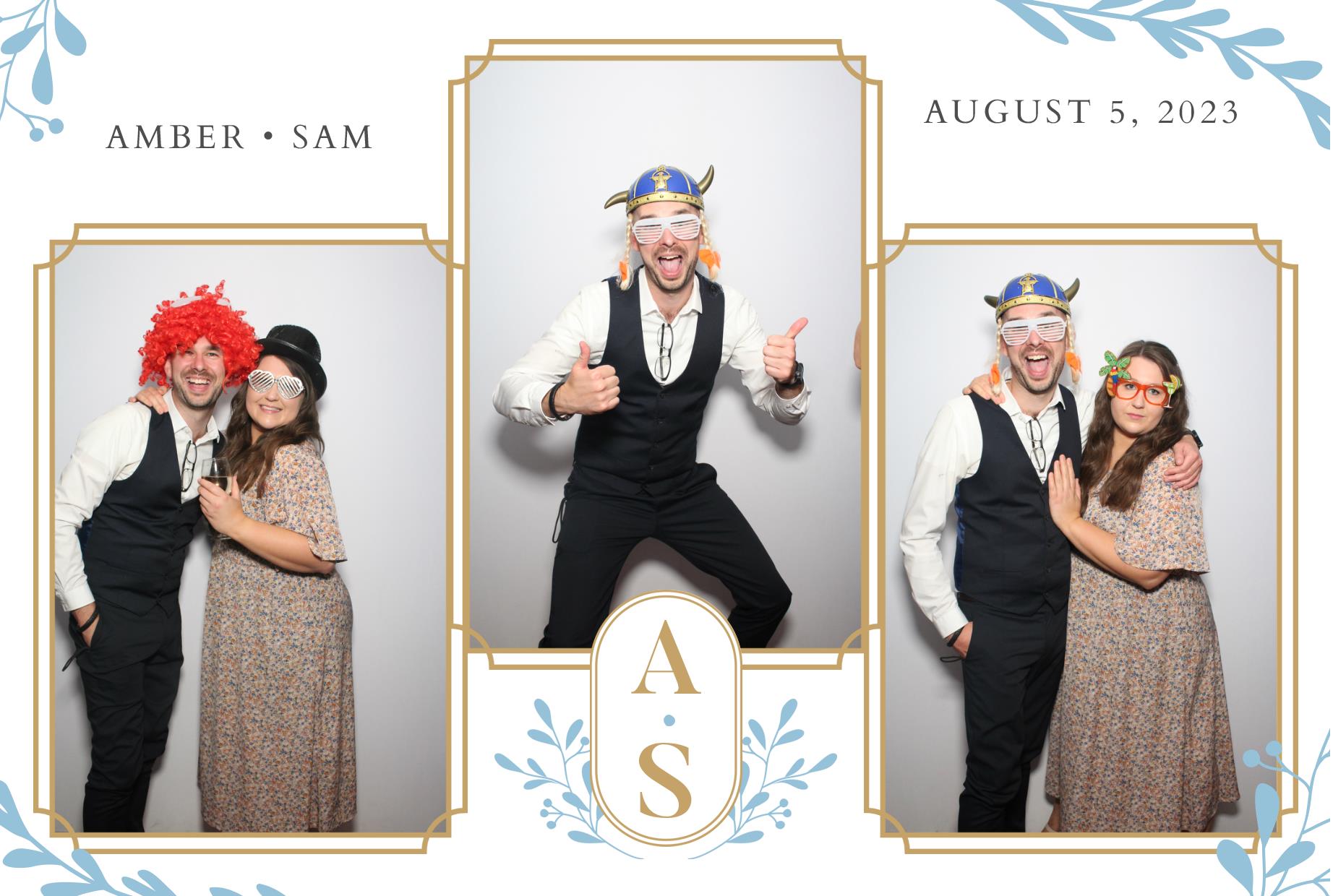 Amber & Sam's Wedding  | View more photos from the event at gallery.myphotoboothexperience.co.uk/u/MyPhotoBoothExperienceLtd/Amber-Sams-Wedding