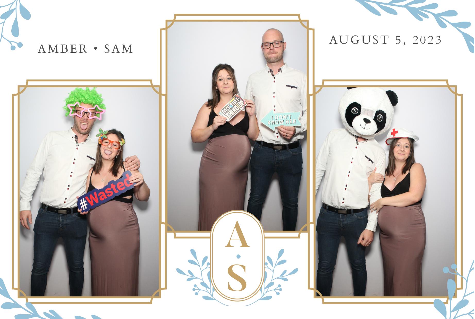 Amber & Sam's Wedding  | View more photos from the event at gallery.myphotoboothexperience.co.uk/u/MyPhotoBoothExperienceLtd/Amber-Sams-Wedding