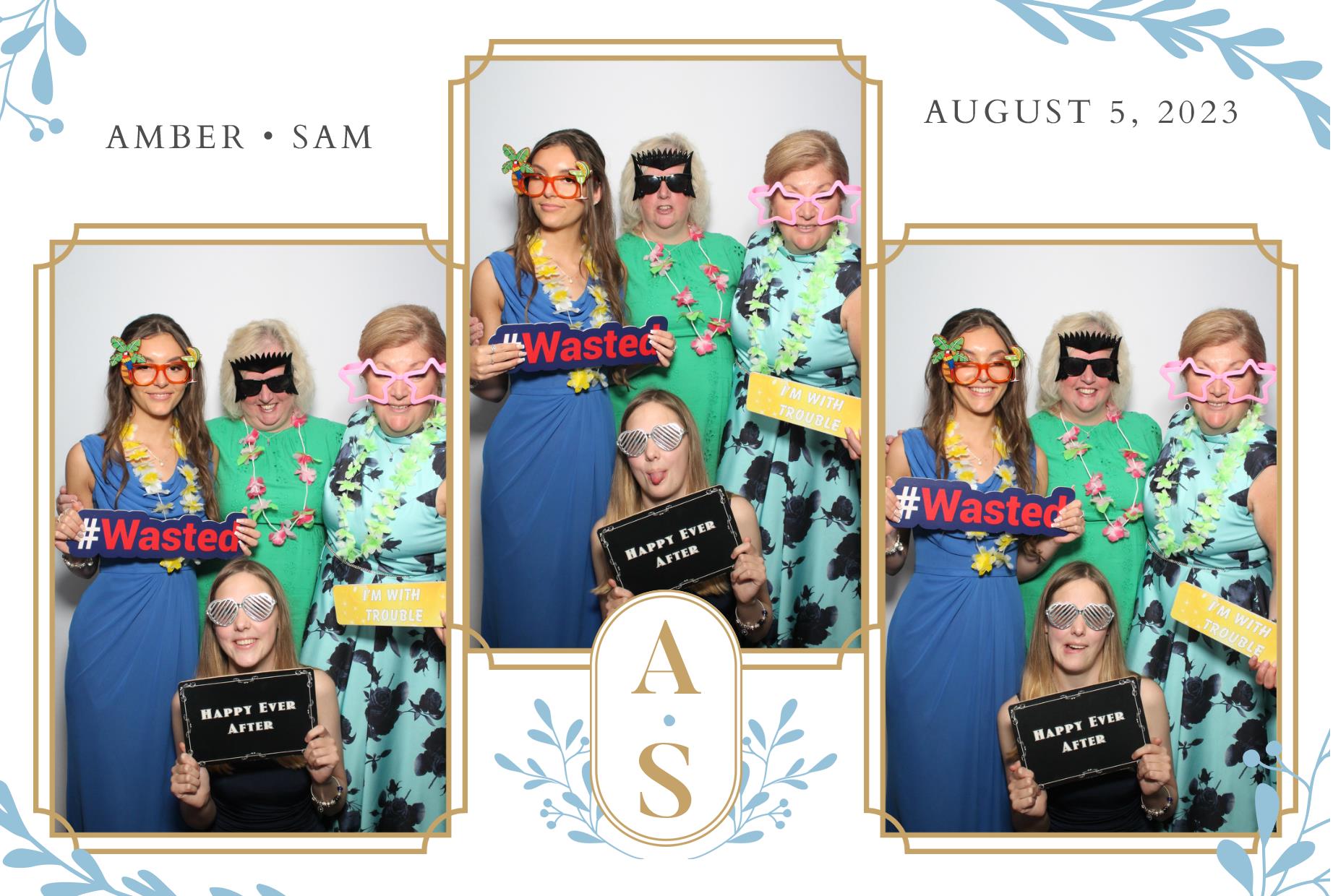 Amber & Sam's Wedding  | View more photos from the event at gallery.myphotoboothexperience.co.uk/u/MyPhotoBoothExperienceLtd/Amber-Sams-Wedding