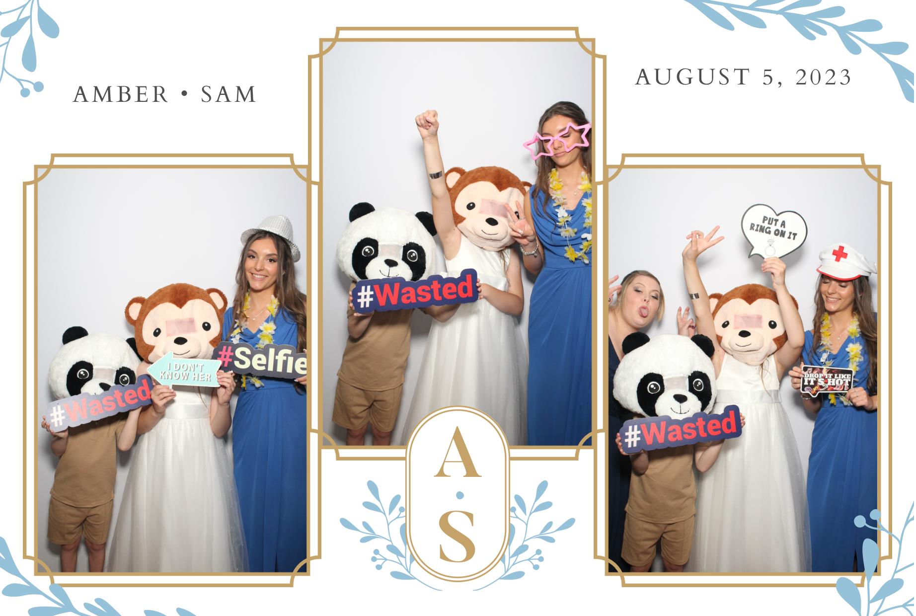 Amber & Sam's Wedding  | View more photos from the event at gallery.myphotoboothexperience.co.uk/u/MyPhotoBoothExperienceLtd/Amber-Sams-Wedding