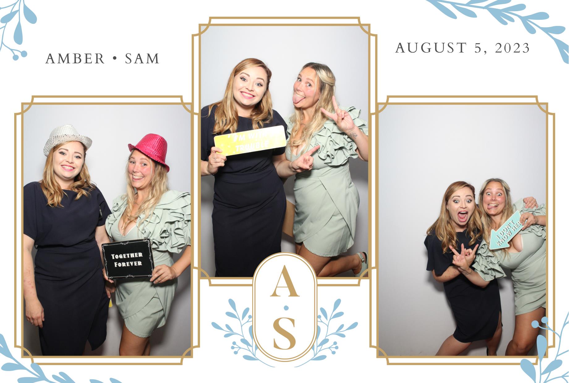 Amber & Sam's Wedding  | View more photos from the event at gallery.myphotoboothexperience.co.uk/u/MyPhotoBoothExperienceLtd/Amber-Sams-Wedding