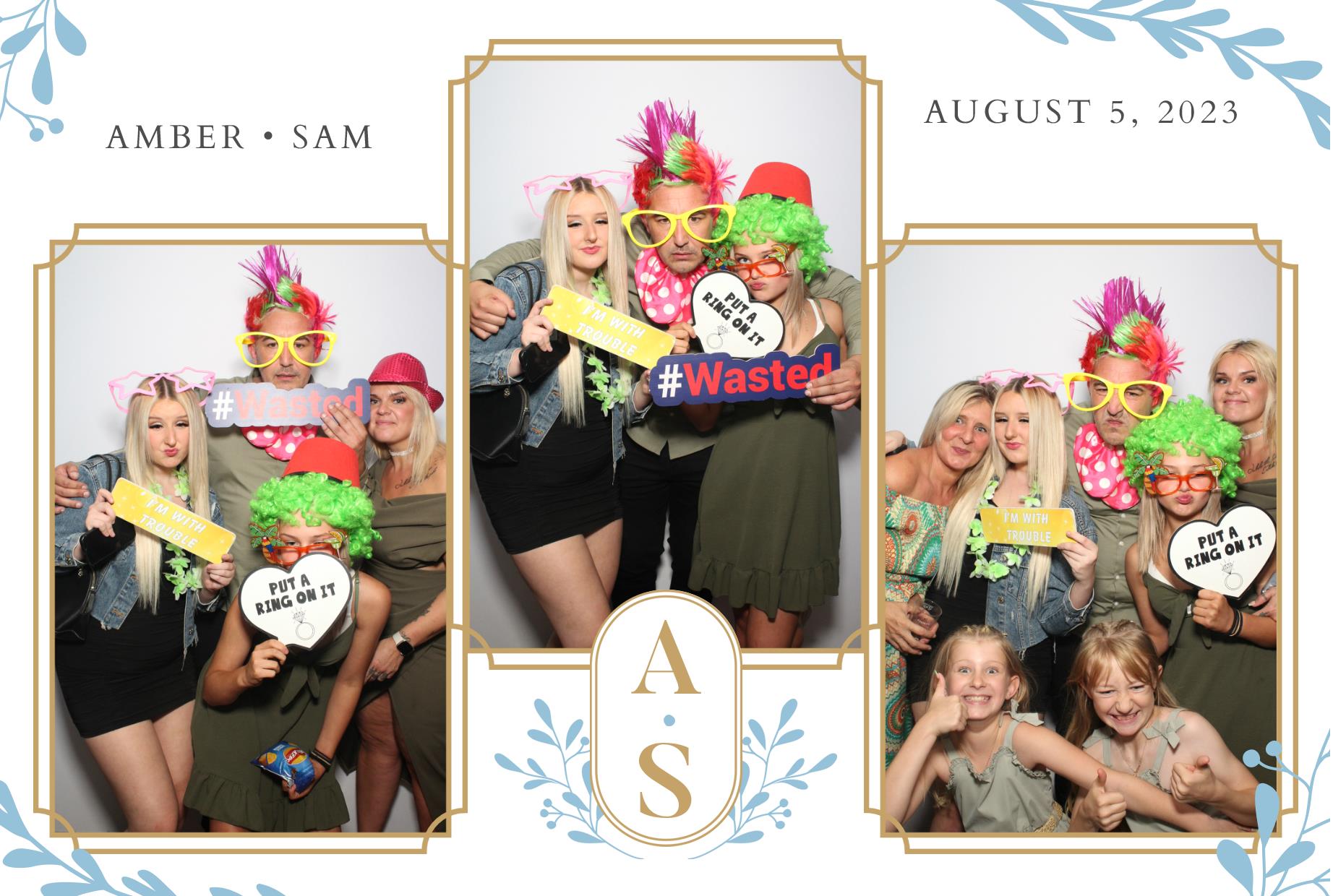 Amber & Sam's Wedding  | View more photos from the event at gallery.myphotoboothexperience.co.uk/u/MyPhotoBoothExperienceLtd/Amber-Sams-Wedding