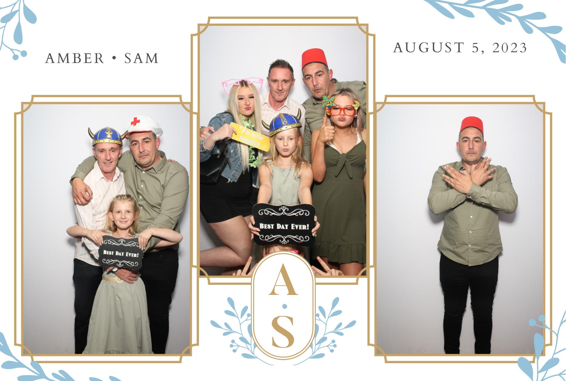 Amber & Sam's Wedding  | View more photos from the event at gallery.myphotoboothexperience.co.uk/u/MyPhotoBoothExperienceLtd/Amber-Sams-Wedding