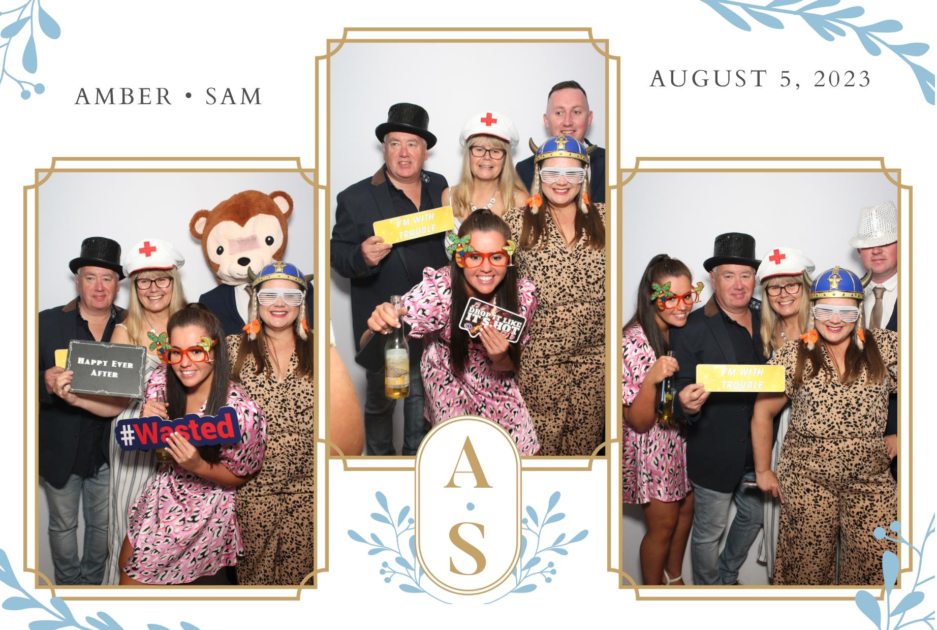 Amber & Sam's Wedding  | View more photos from the event at gallery.myphotoboothexperience.co.uk/u/MyPhotoBoothExperienceLtd/Amber-Sams-Wedding
