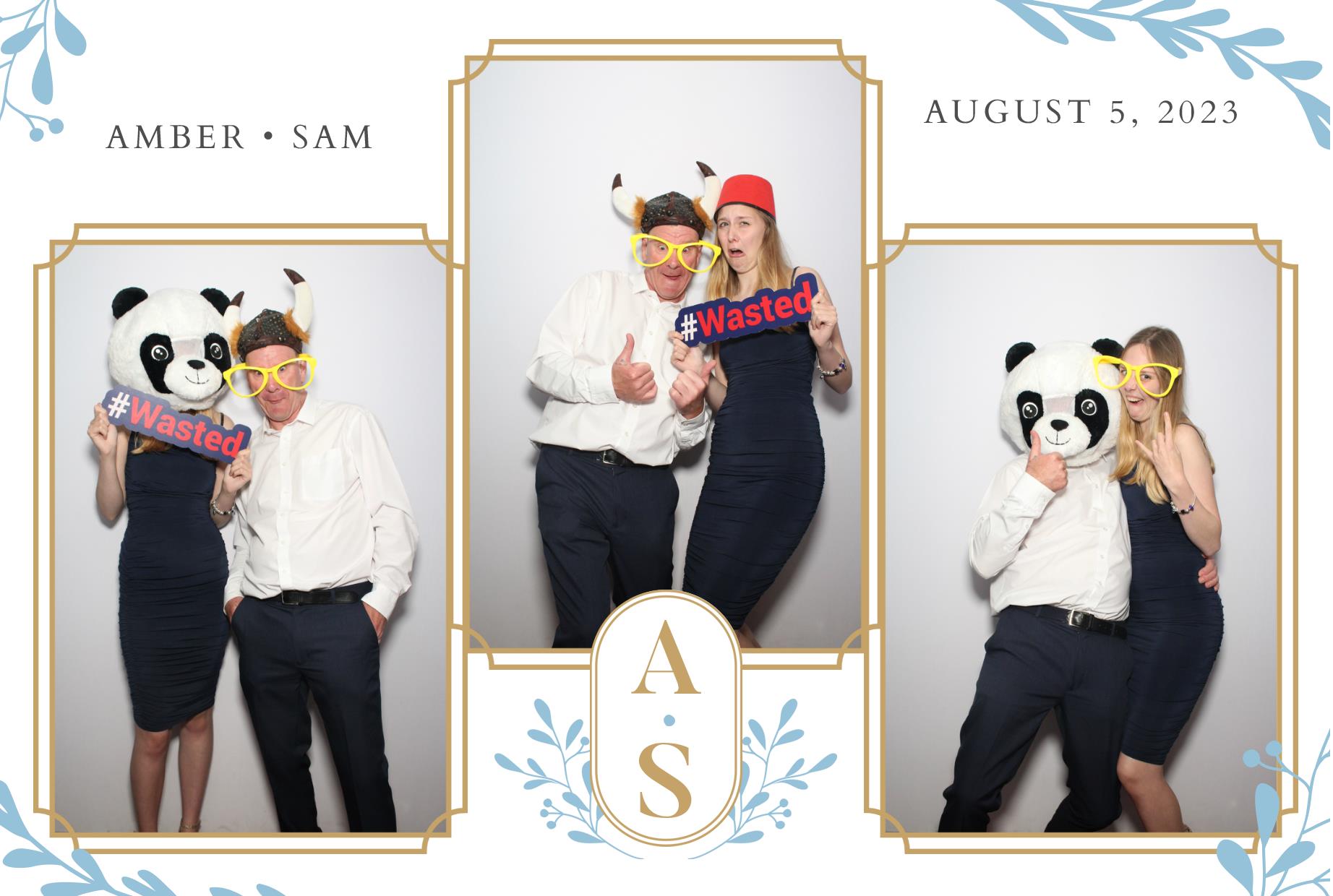 Amber & Sam's Wedding  | View more photos from the event at gallery.myphotoboothexperience.co.uk/u/MyPhotoBoothExperienceLtd/Amber-Sams-Wedding