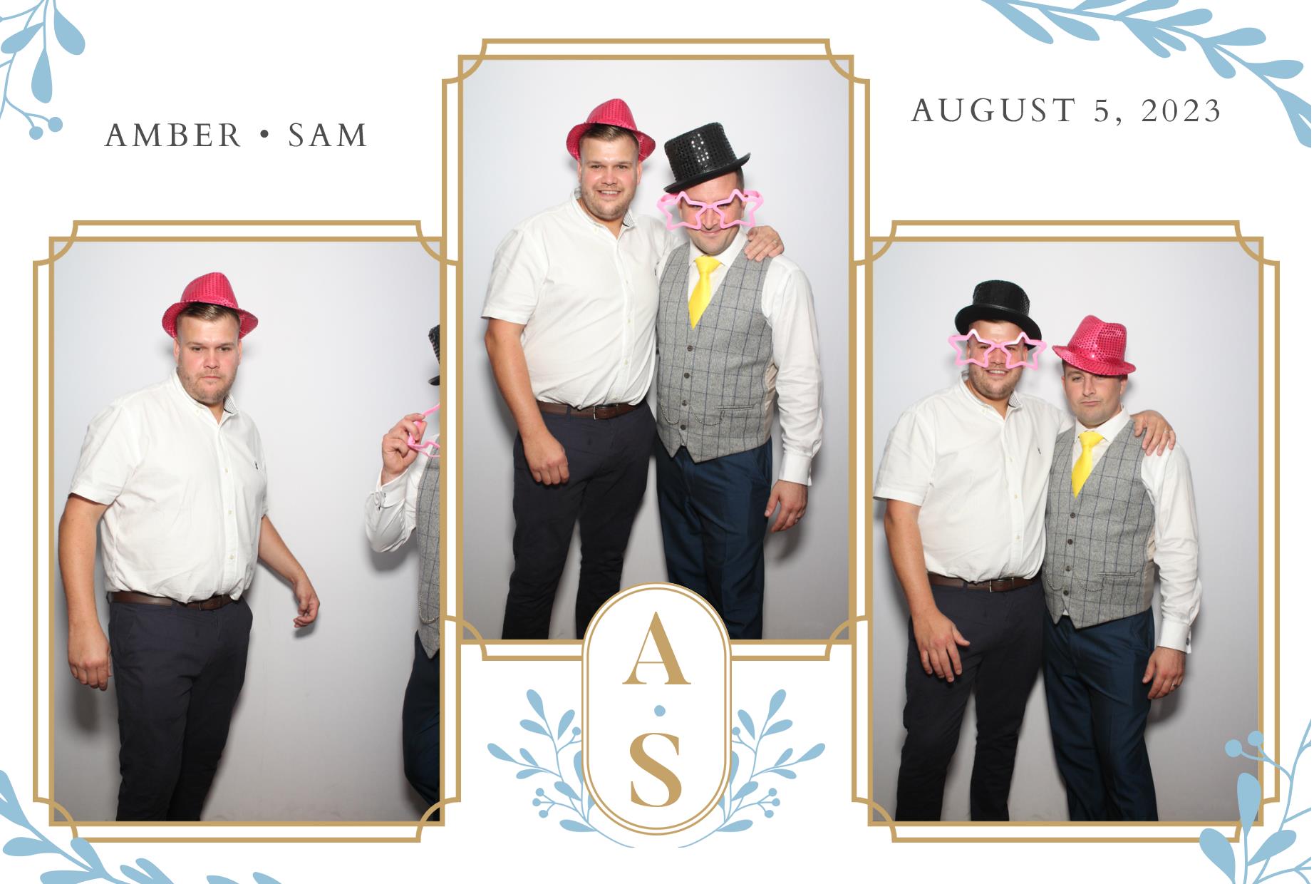 Amber & Sam's Wedding  | View more photos from the event at gallery.myphotoboothexperience.co.uk/u/MyPhotoBoothExperienceLtd/Amber-Sams-Wedding