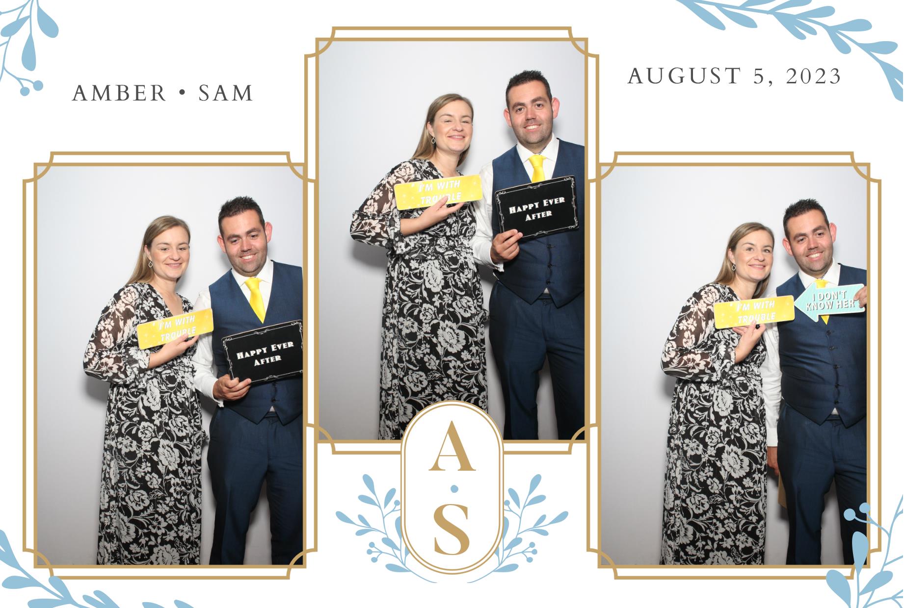 Amber & Sam's Wedding  | View more photos from the event at gallery.myphotoboothexperience.co.uk/u/MyPhotoBoothExperienceLtd/Amber-Sams-Wedding