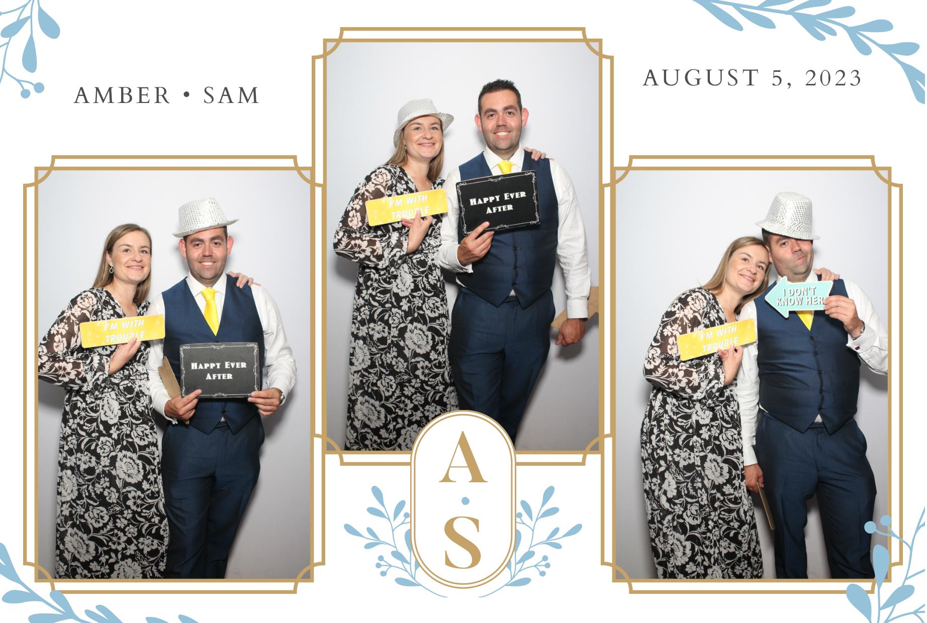 Amber & Sam's Wedding  | View more photos from the event at gallery.myphotoboothexperience.co.uk/u/MyPhotoBoothExperienceLtd/Amber-Sams-Wedding