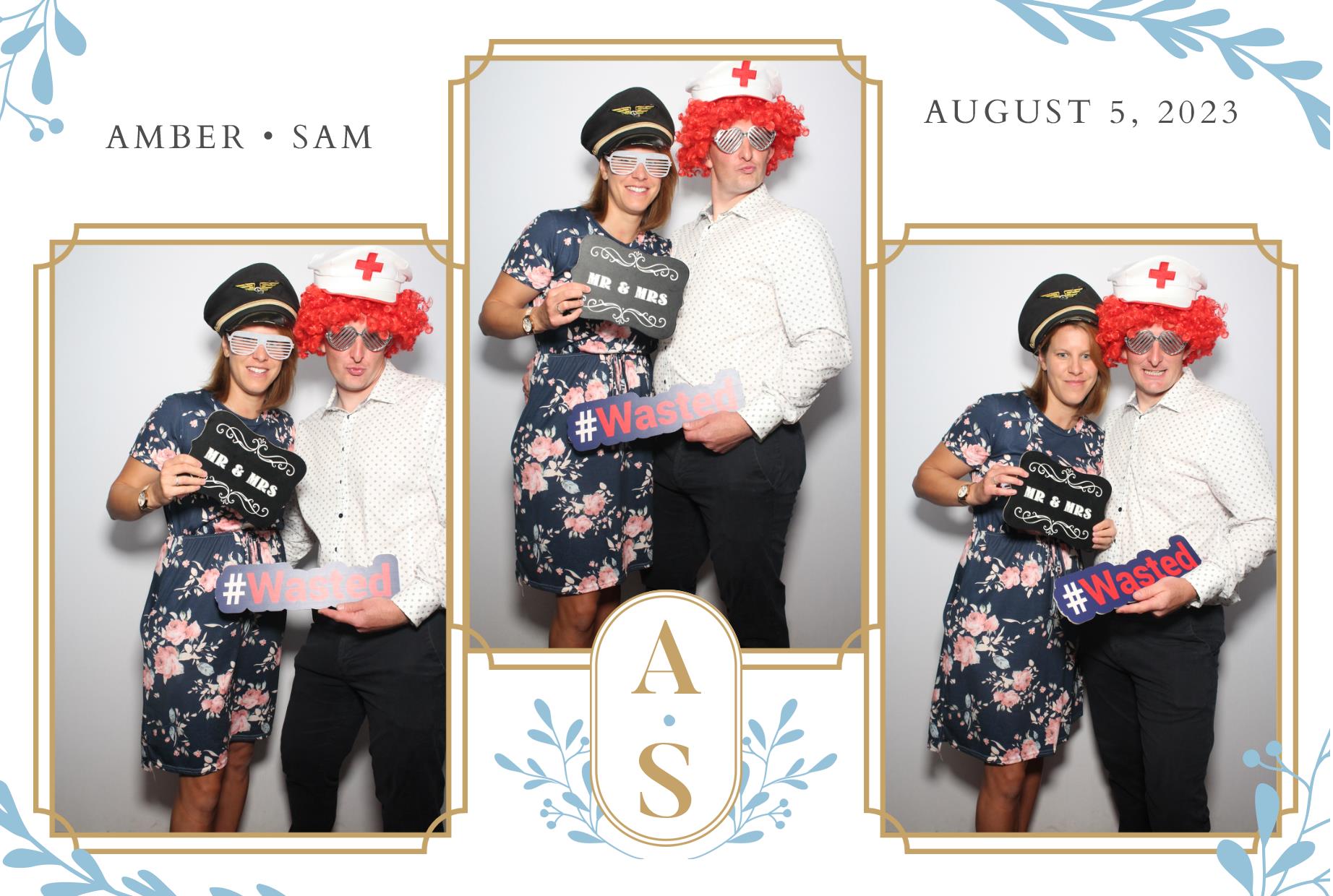 Amber & Sam's Wedding  | View more photos from the event at gallery.myphotoboothexperience.co.uk/u/MyPhotoBoothExperienceLtd/Amber-Sams-Wedding