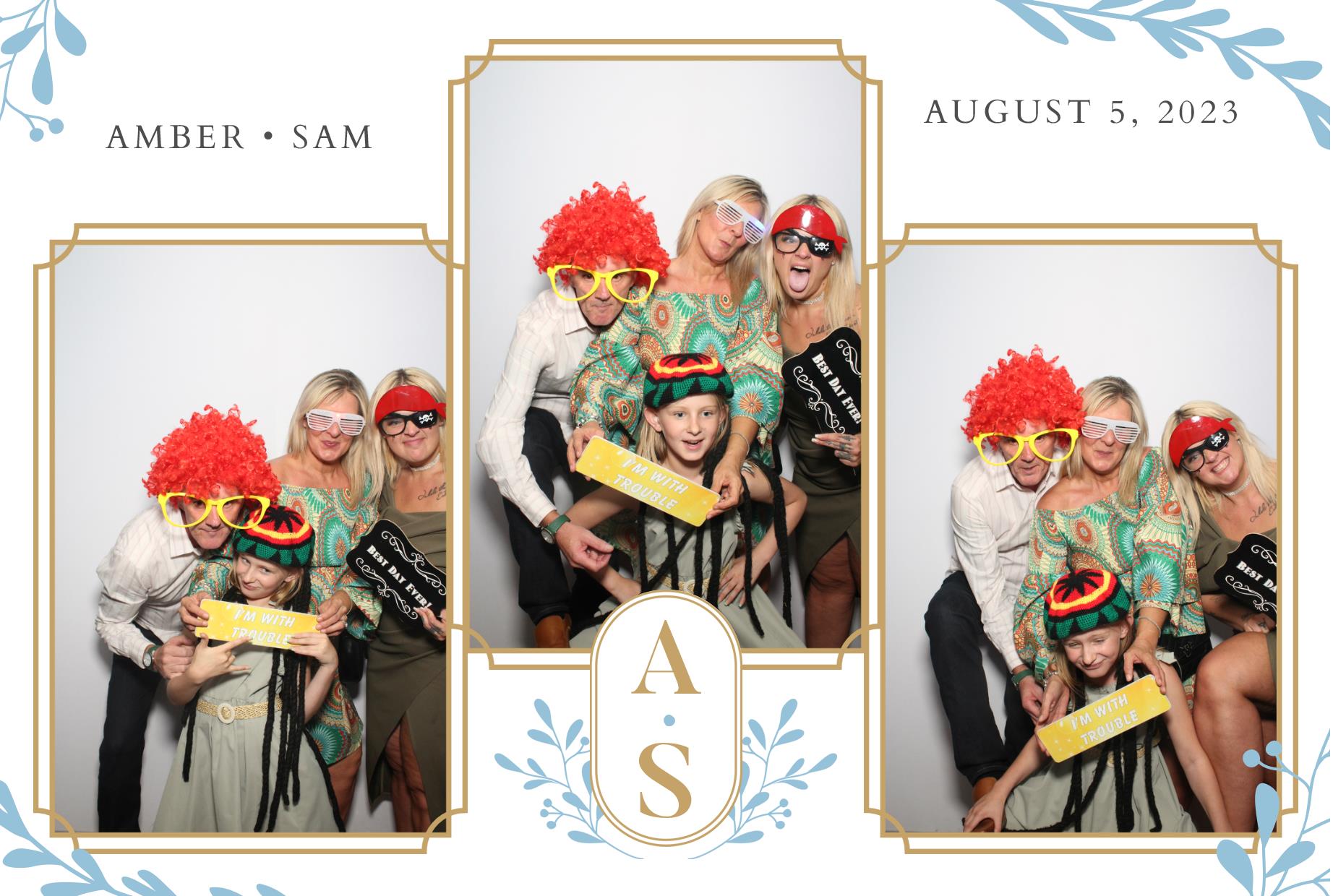 Amber & Sam's Wedding  | View more photos from the event at gallery.myphotoboothexperience.co.uk/u/MyPhotoBoothExperienceLtd/Amber-Sams-Wedding