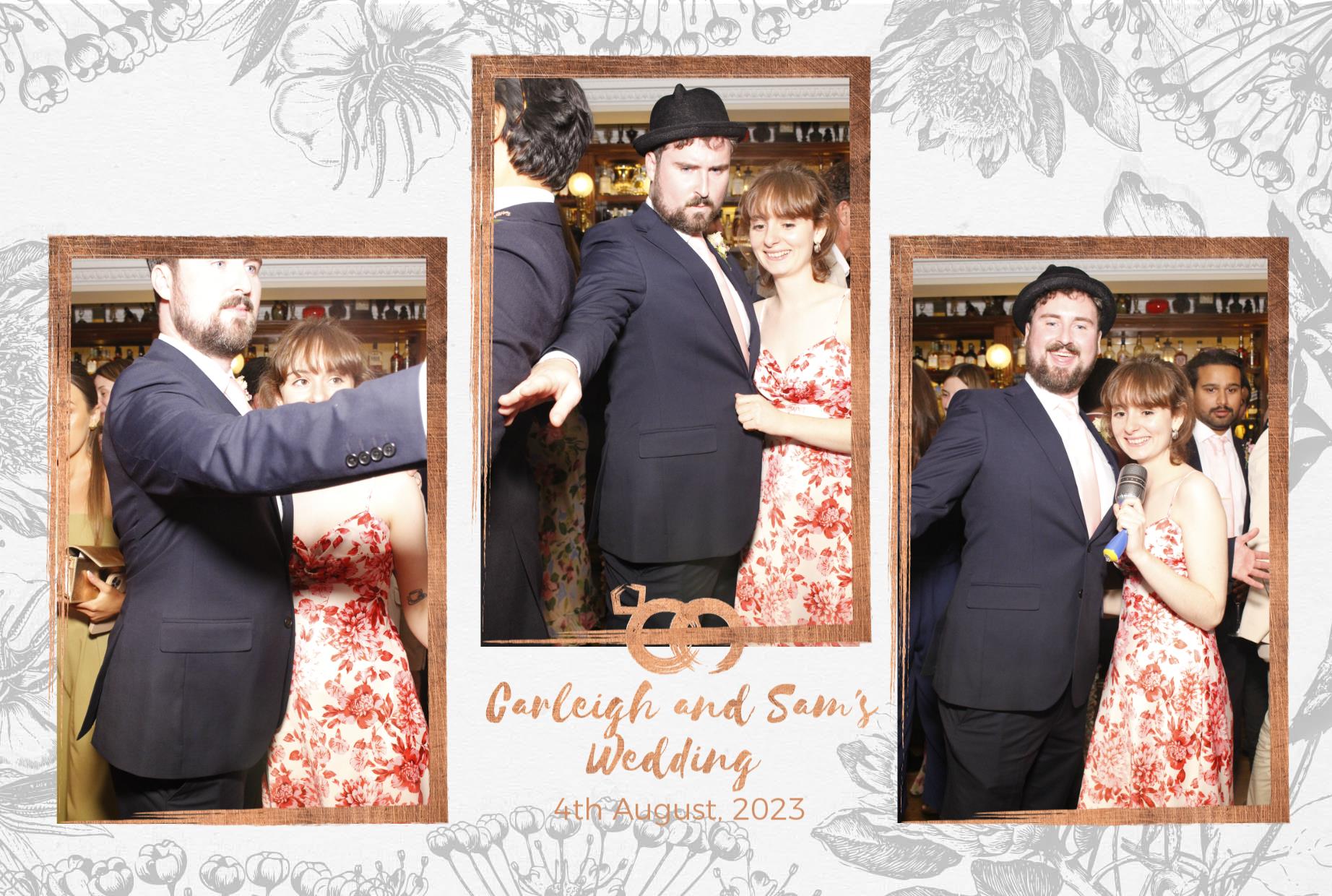 Carleigh & Sam's Wedding  | View more photos from the event at gallery.myphotoboothexperience.co.uk/u/MyPhotoBoothExperienceLtd/Carleigh-Sams-Wedding