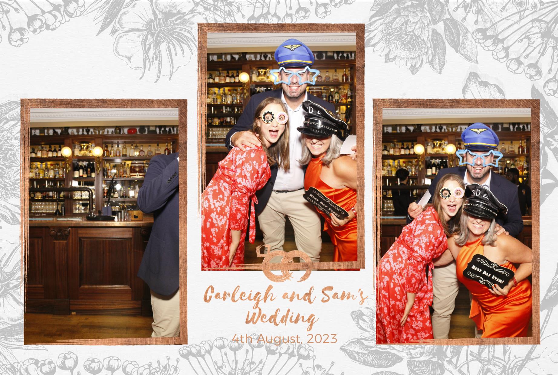 Carleigh & Sam's Wedding  | View more photos from the event at gallery.myphotoboothexperience.co.uk/u/MyPhotoBoothExperienceLtd/Carleigh-Sams-Wedding