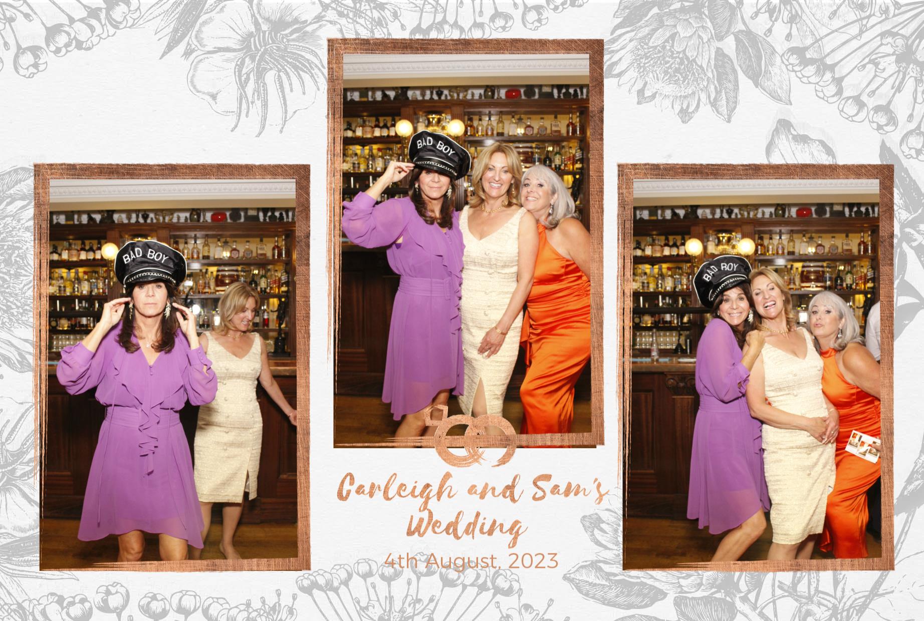 Carleigh & Sam's Wedding  | View more photos from the event at gallery.myphotoboothexperience.co.uk/u/MyPhotoBoothExperienceLtd/Carleigh-Sams-Wedding
