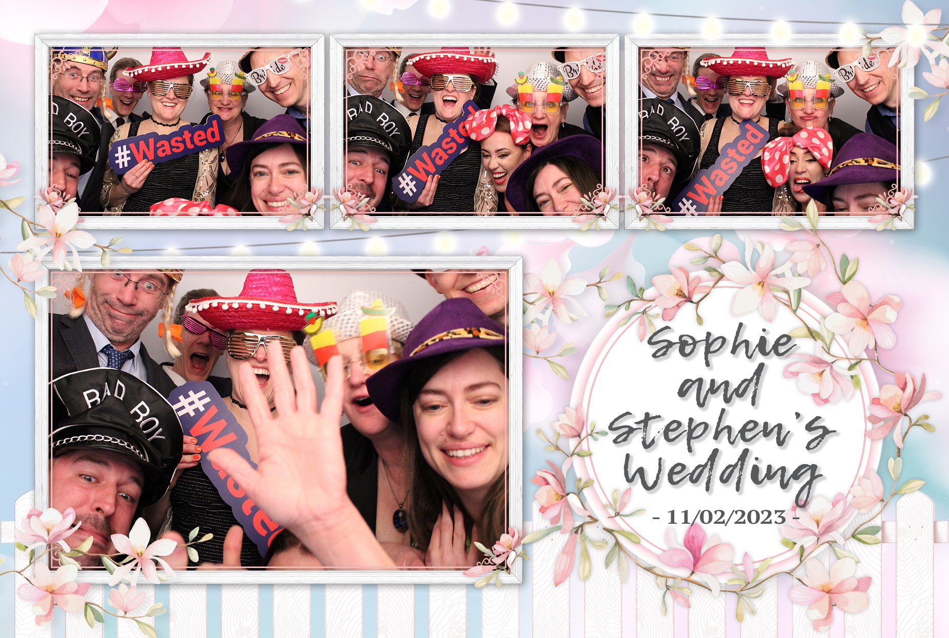 Sophie & Stephen's Wedding | View more photos from the event at gallery.myphotoboothexperience.co.uk/u/MyPhotoBoothExperienceLtd/Sophie-Stephens-Wedding