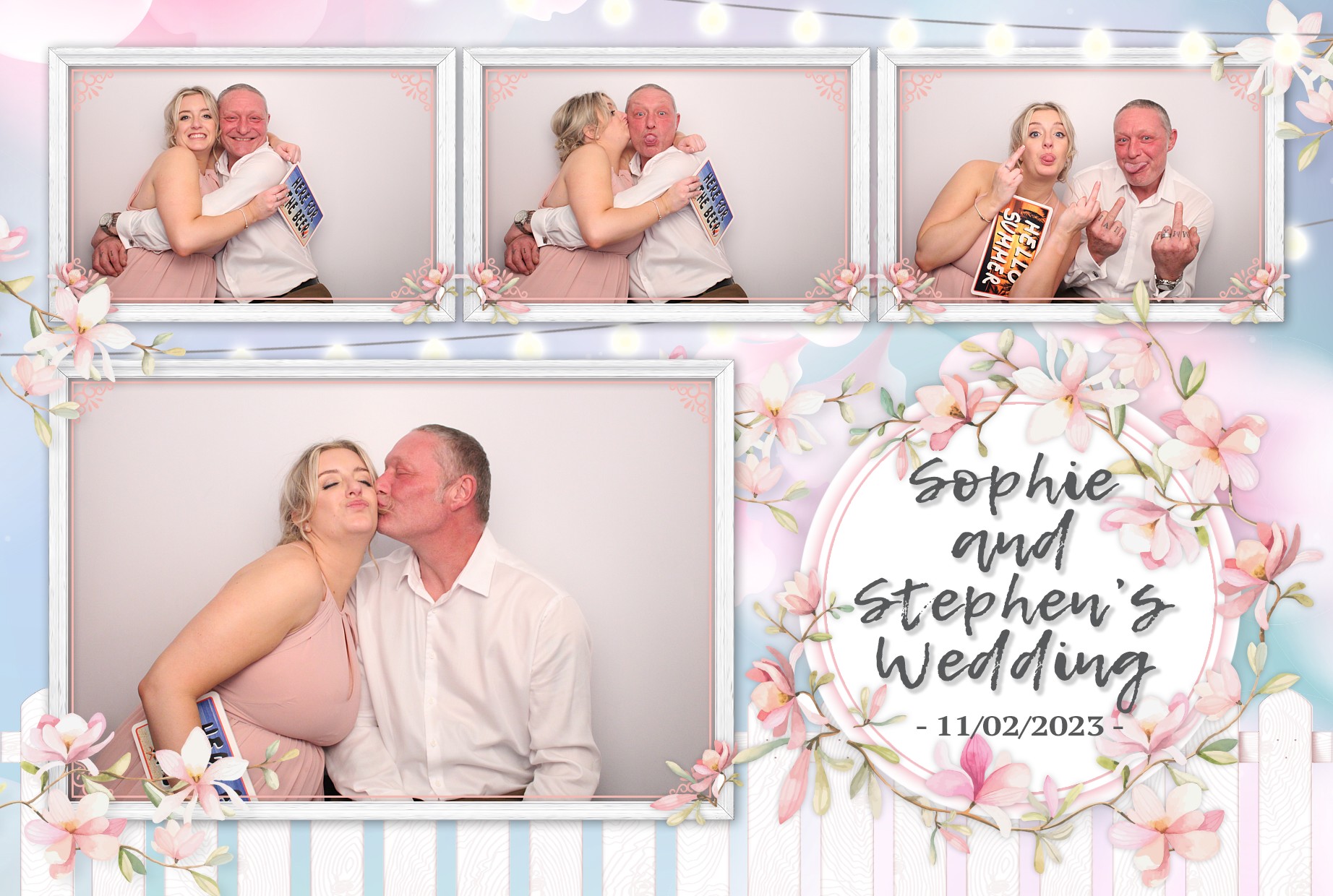 Sophie & Stephen's Wedding | View more photos from the event at gallery.myphotoboothexperience.co.uk/u/MyPhotoBoothExperienceLtd/Sophie-Stephens-Wedding