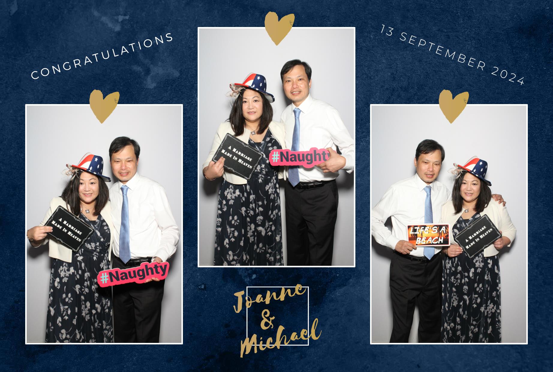 Joanne & Michael's Wedding | View more photos from the event at gallery.myphotoboothexperience.co.uk/u/MyPhotoBoothExperienceLtd/Joanne-Michaels-Wedding
