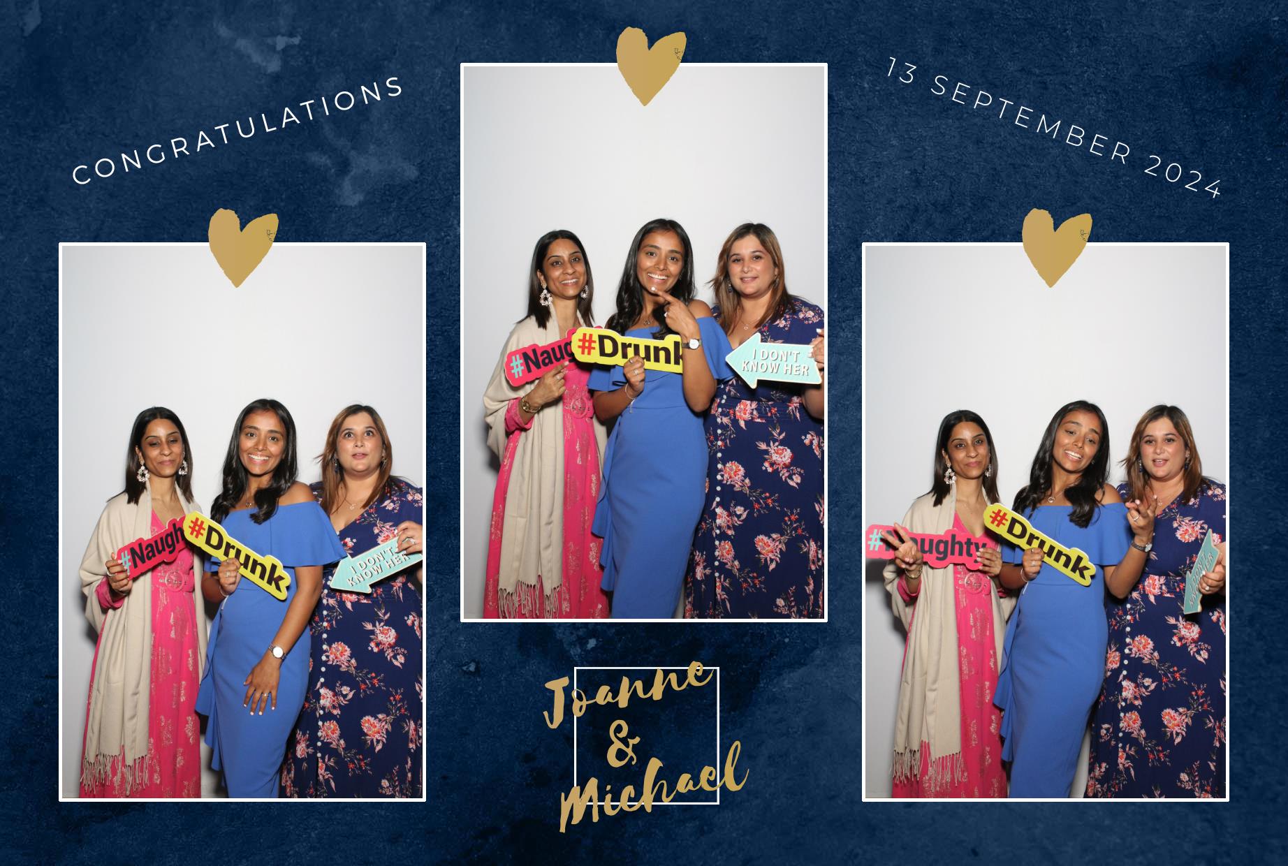 Joanne & Michael's Wedding | View more photos from the event at gallery.myphotoboothexperience.co.uk/u/MyPhotoBoothExperienceLtd/Joanne-Michaels-Wedding