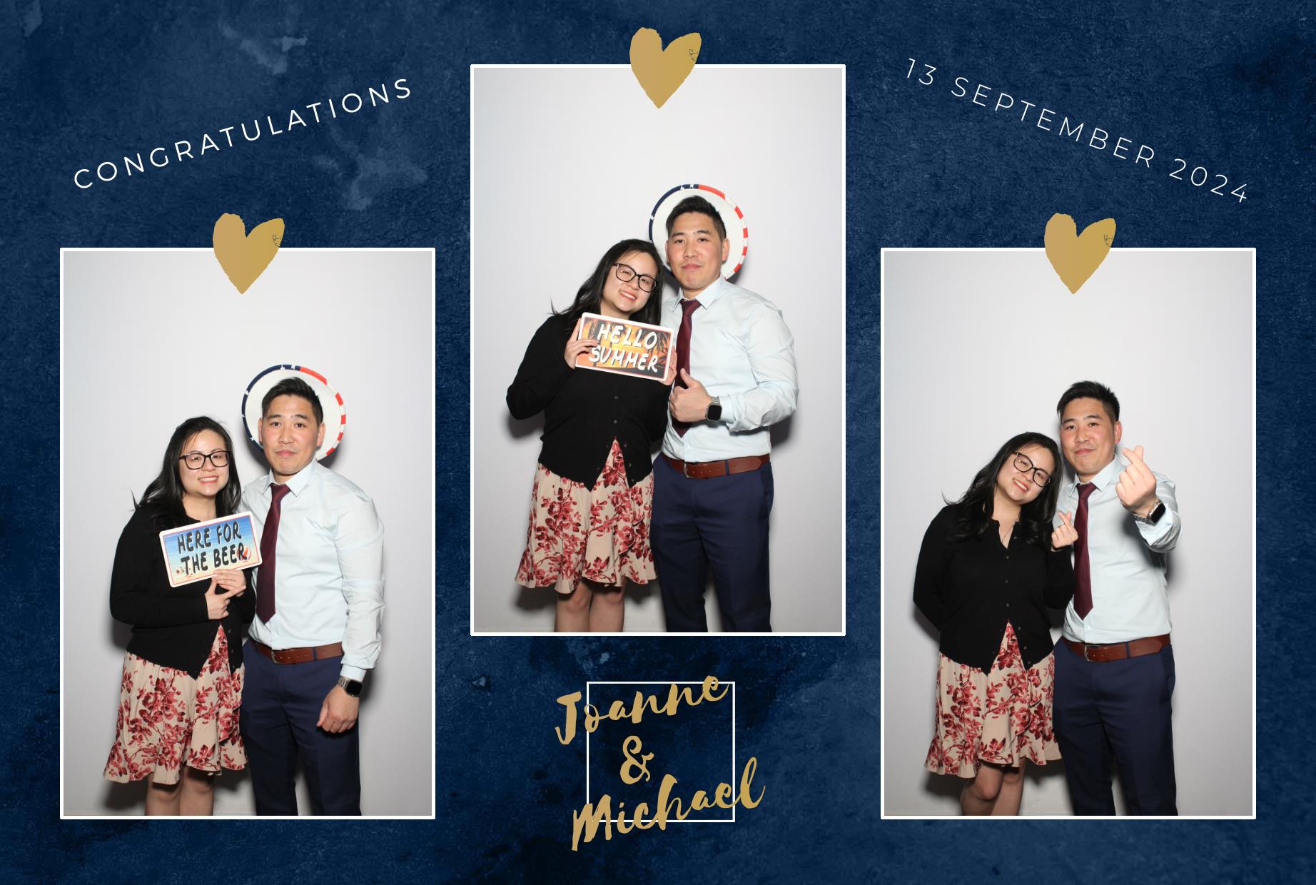 Joanne & Michael's Wedding | View more photos from the event at gallery.myphotoboothexperience.co.uk/u/MyPhotoBoothExperienceLtd/Joanne-Michaels-Wedding