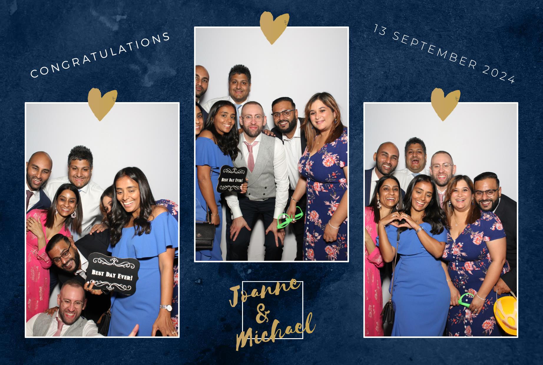 Joanne & Michael's Wedding | View more photos from the event at gallery.myphotoboothexperience.co.uk/u/MyPhotoBoothExperienceLtd/Joanne-Michaels-Wedding