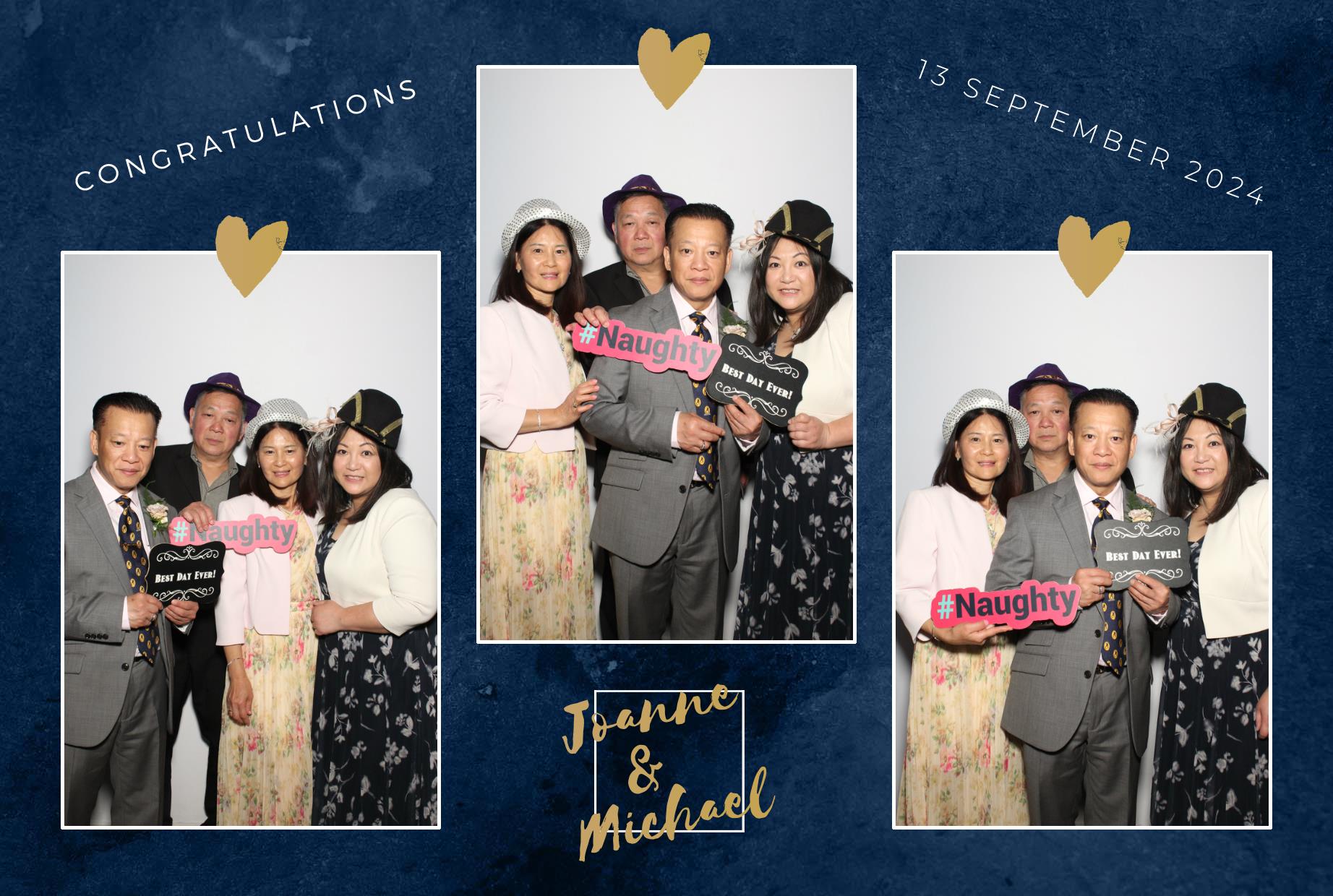 Joanne & Michael's Wedding | View more photos from the event at gallery.myphotoboothexperience.co.uk/u/MyPhotoBoothExperienceLtd/Joanne-Michaels-Wedding