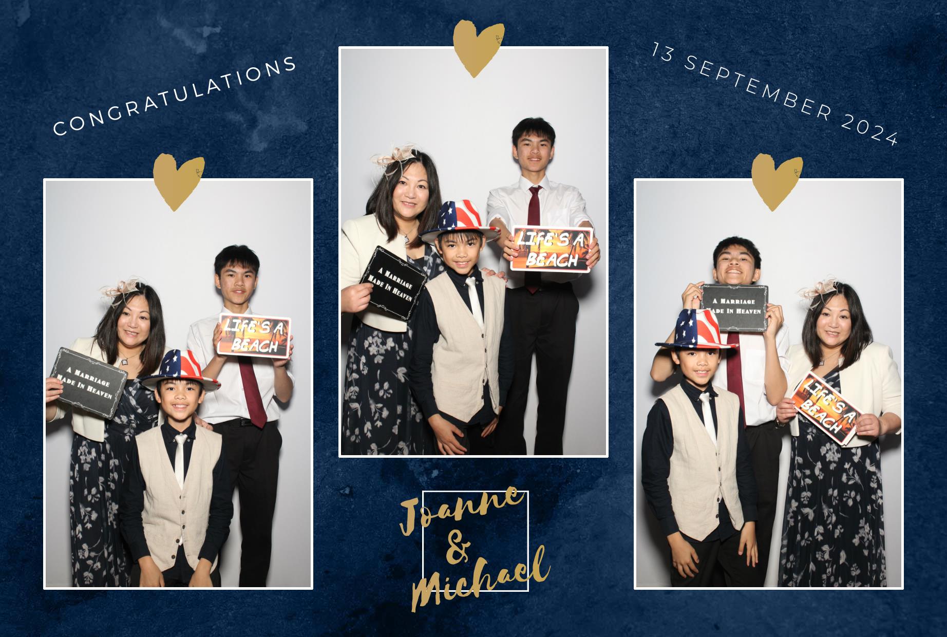 Joanne & Michael's Wedding | View more photos from the event at gallery.myphotoboothexperience.co.uk/u/MyPhotoBoothExperienceLtd/Joanne-Michaels-Wedding