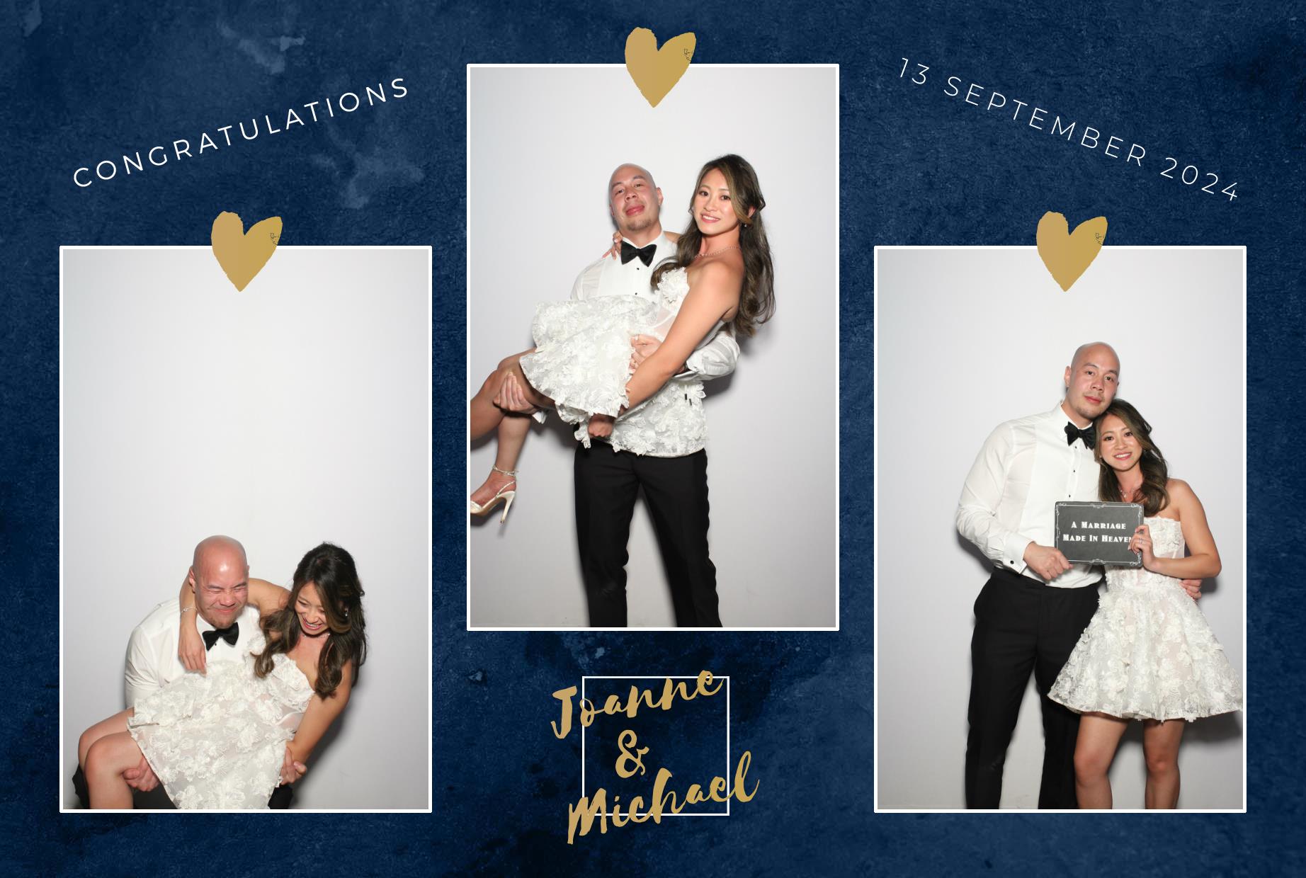 Joanne & Michael's Wedding | View more photos from the event at gallery.myphotoboothexperience.co.uk/u/MyPhotoBoothExperienceLtd/Joanne-Michaels-Wedding