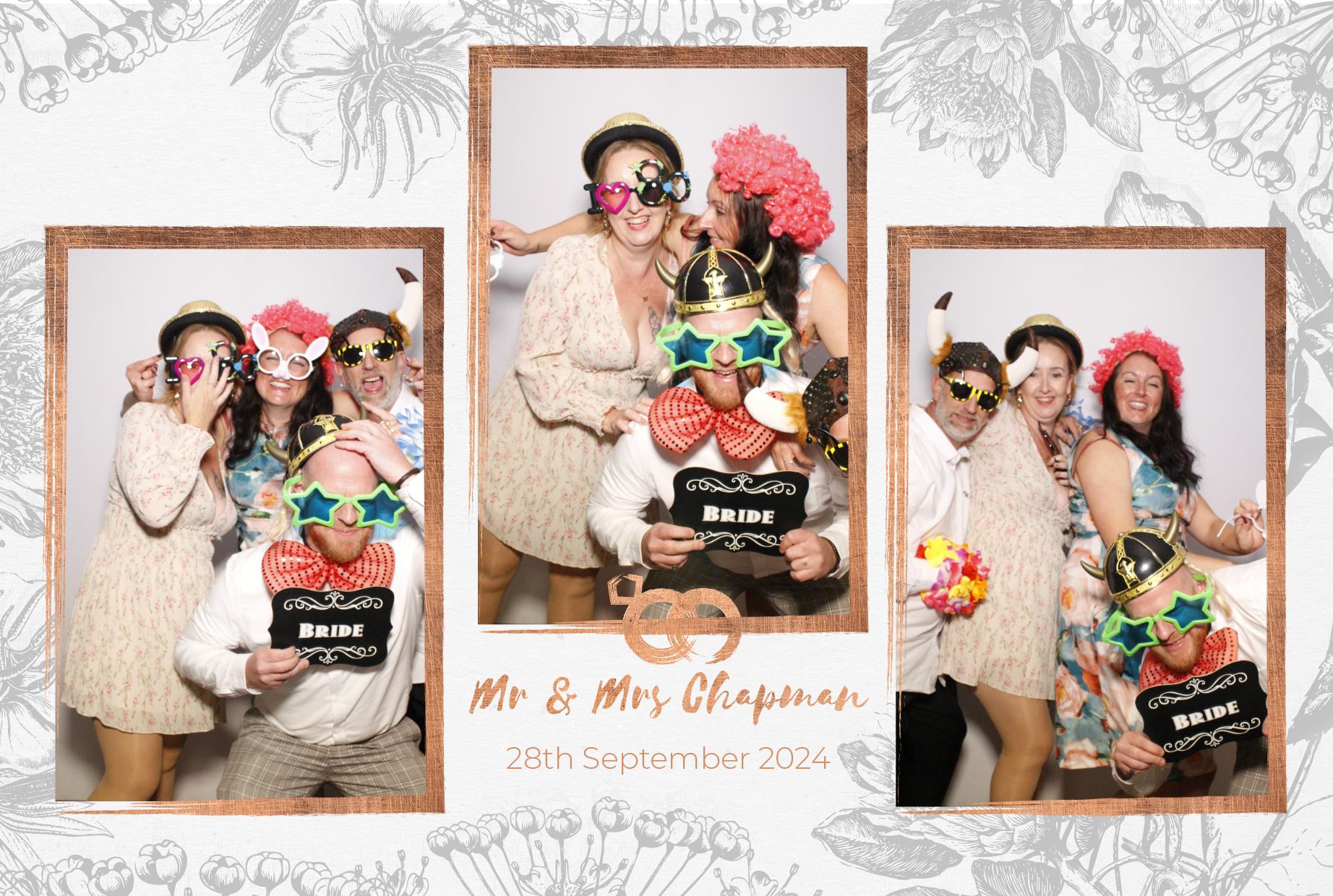 Mr and Mrs Chapman  | View more photos from the event at gallery.myphotoboothexperience.co.uk/u/MyPhotoBoothExperienceLtd/Mr-and-Mrs-Chapman