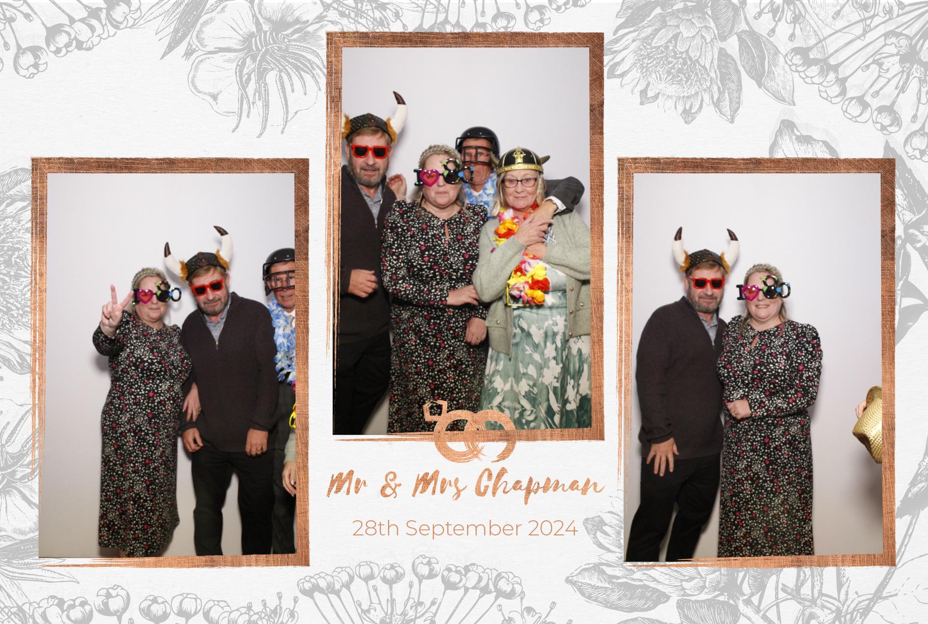 Mr and Mrs Chapman  | View more photos from the event at gallery.myphotoboothexperience.co.uk/u/MyPhotoBoothExperienceLtd/Mr-and-Mrs-Chapman