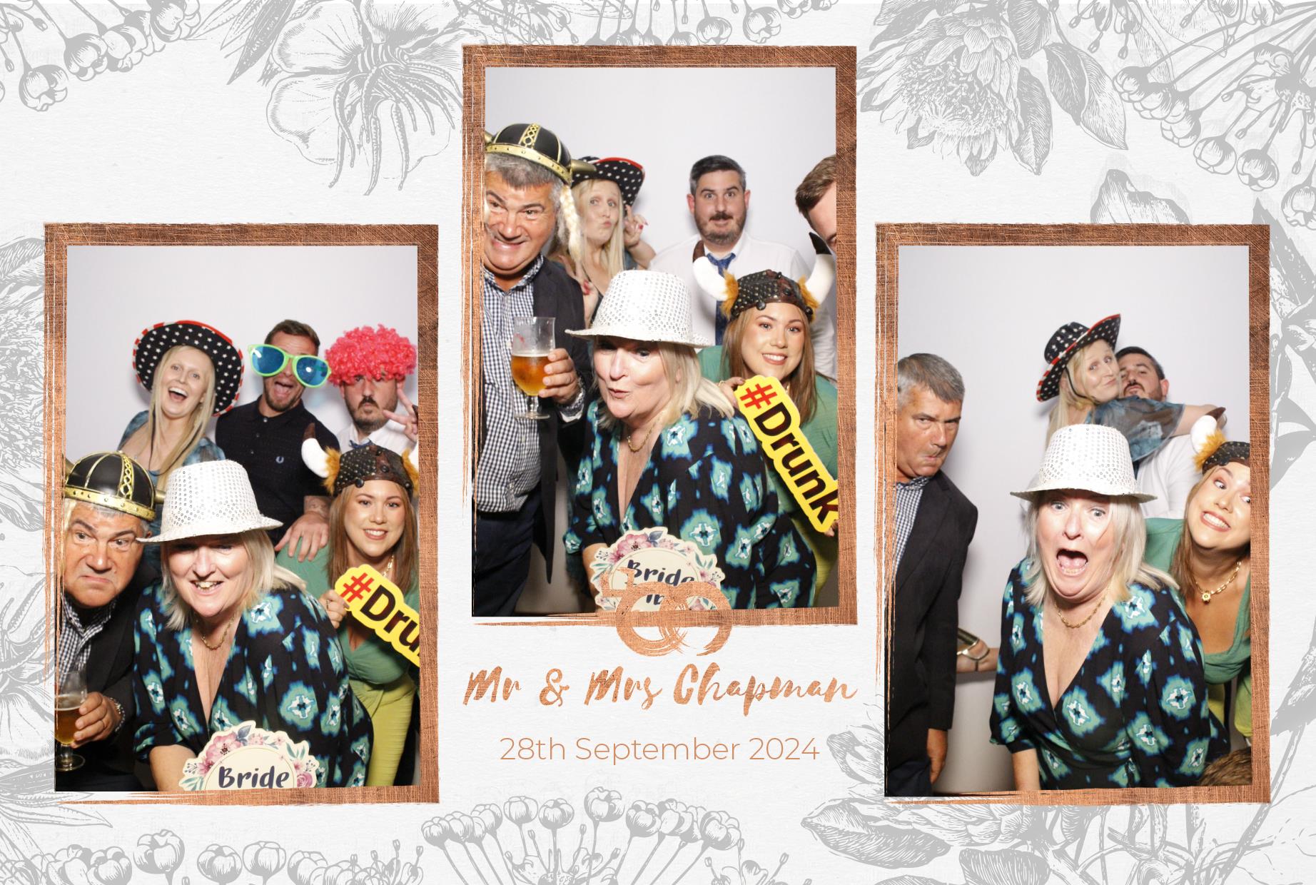 Mr and Mrs Chapman  | View more photos from the event at gallery.myphotoboothexperience.co.uk/u/MyPhotoBoothExperienceLtd/Mr-and-Mrs-Chapman