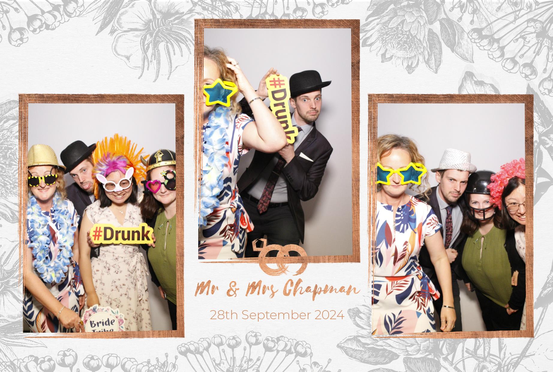 Mr and Mrs Chapman  | View more photos from the event at gallery.myphotoboothexperience.co.uk/u/MyPhotoBoothExperienceLtd/Mr-and-Mrs-Chapman