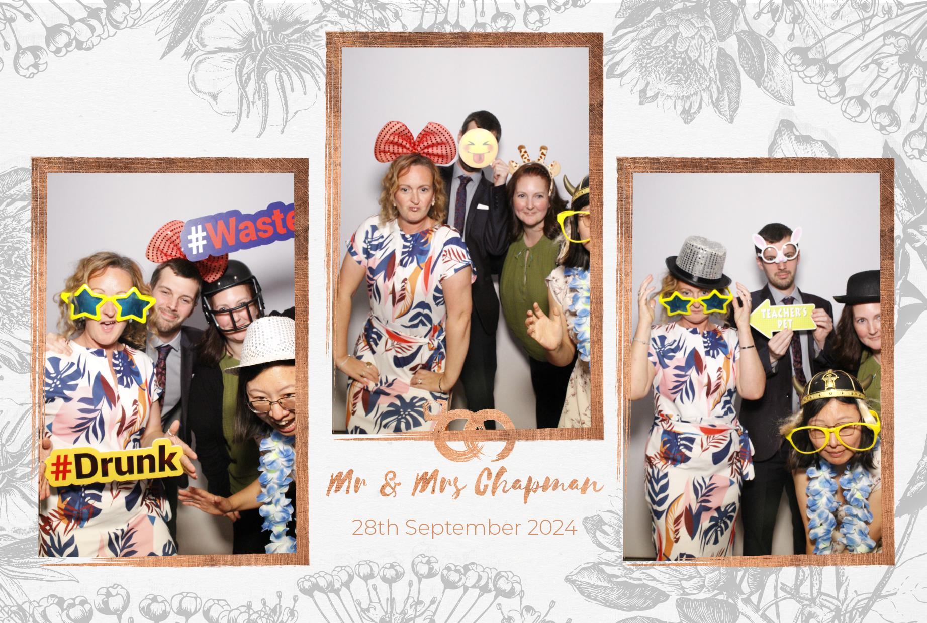Mr and Mrs Chapman  | View more photos from the event at gallery.myphotoboothexperience.co.uk/u/MyPhotoBoothExperienceLtd/Mr-and-Mrs-Chapman