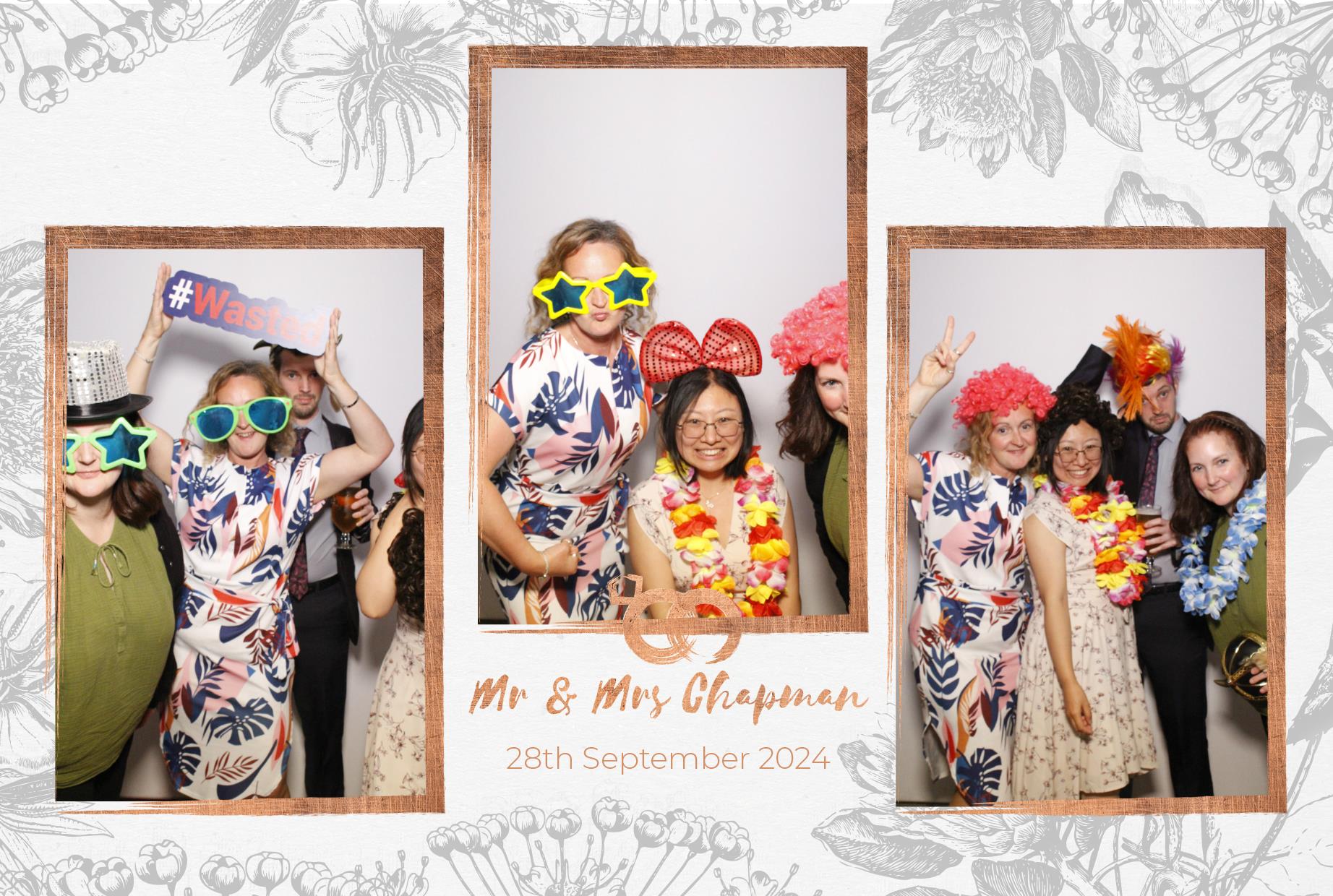 Mr and Mrs Chapman  | View more photos from the event at gallery.myphotoboothexperience.co.uk/u/MyPhotoBoothExperienceLtd/Mr-and-Mrs-Chapman