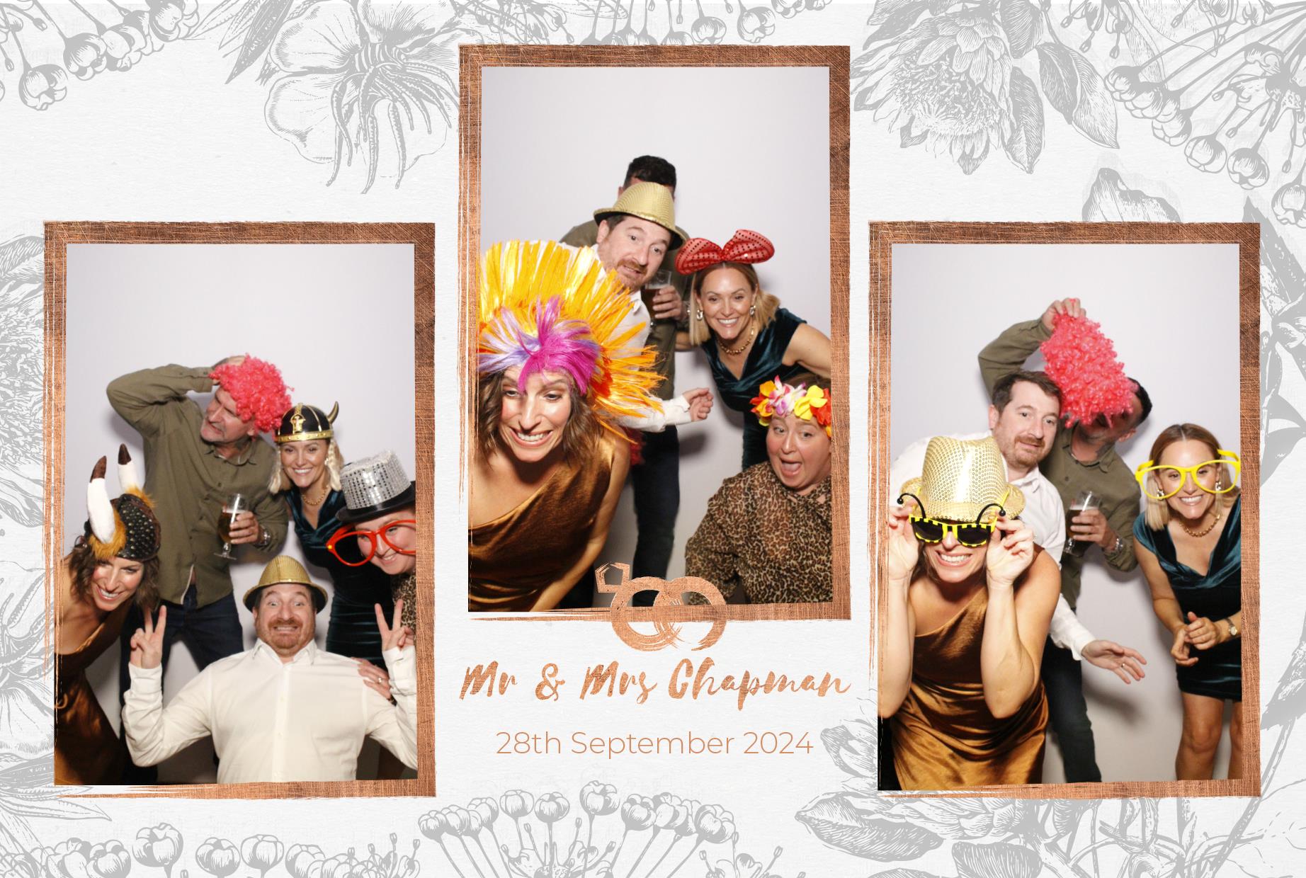 Mr and Mrs Chapman  | View more photos from the event at gallery.myphotoboothexperience.co.uk/u/MyPhotoBoothExperienceLtd/Mr-and-Mrs-Chapman