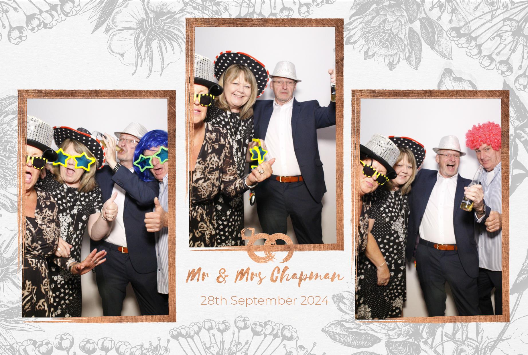 Mr and Mrs Chapman  | View more photos from the event at gallery.myphotoboothexperience.co.uk/u/MyPhotoBoothExperienceLtd/Mr-and-Mrs-Chapman