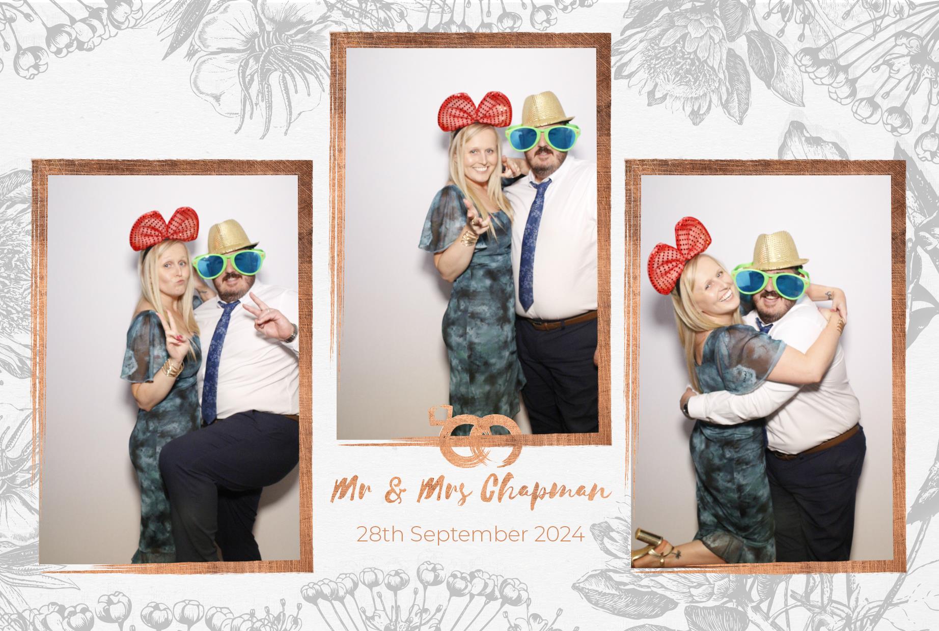 Mr and Mrs Chapman  | View more photos from the event at gallery.myphotoboothexperience.co.uk/u/MyPhotoBoothExperienceLtd/Mr-and-Mrs-Chapman
