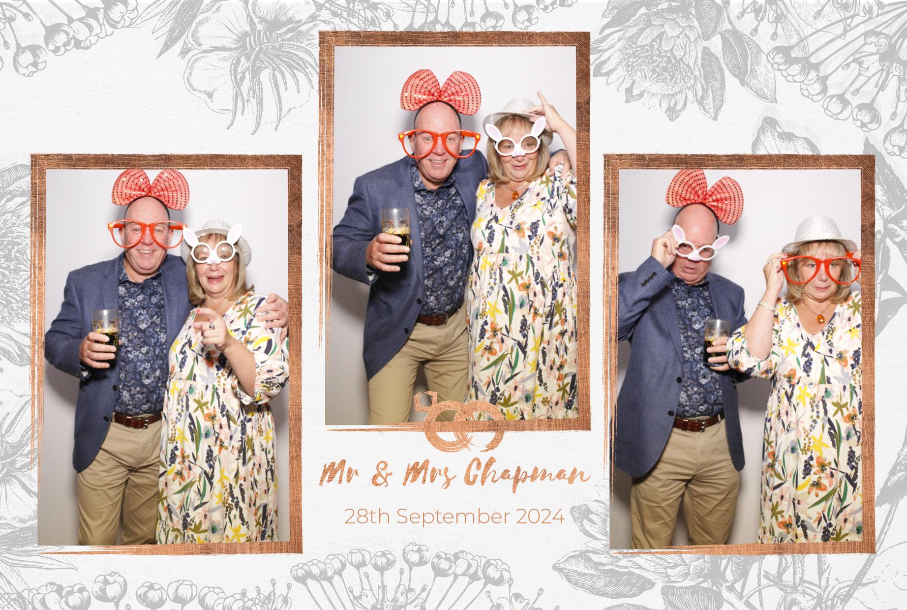 Mr and Mrs Chapman  | View more photos from the event at gallery.myphotoboothexperience.co.uk/u/MyPhotoBoothExperienceLtd/Mr-and-Mrs-Chapman