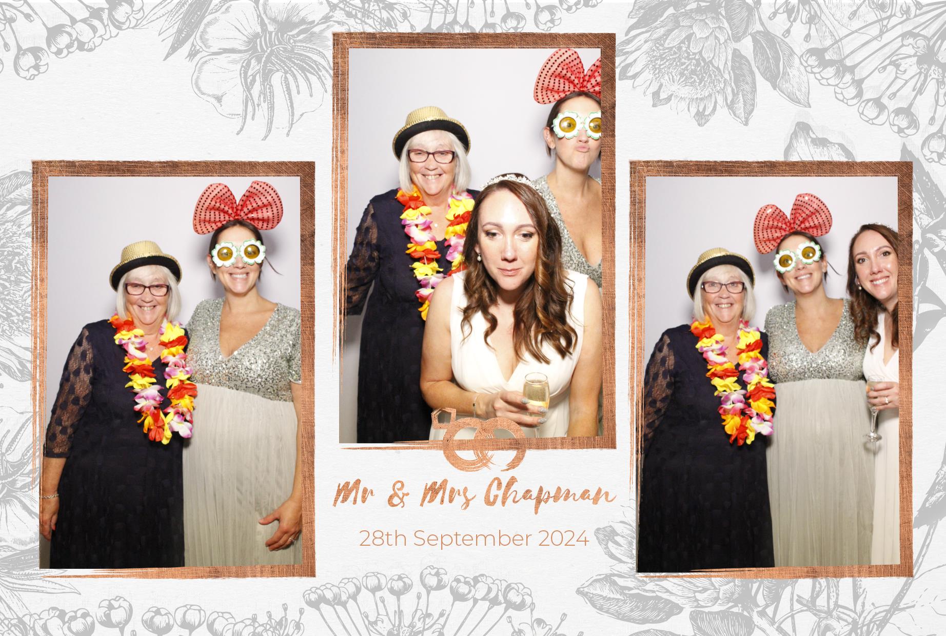 Mr and Mrs Chapman  | View more photos from the event at gallery.myphotoboothexperience.co.uk/u/MyPhotoBoothExperienceLtd/Mr-and-Mrs-Chapman