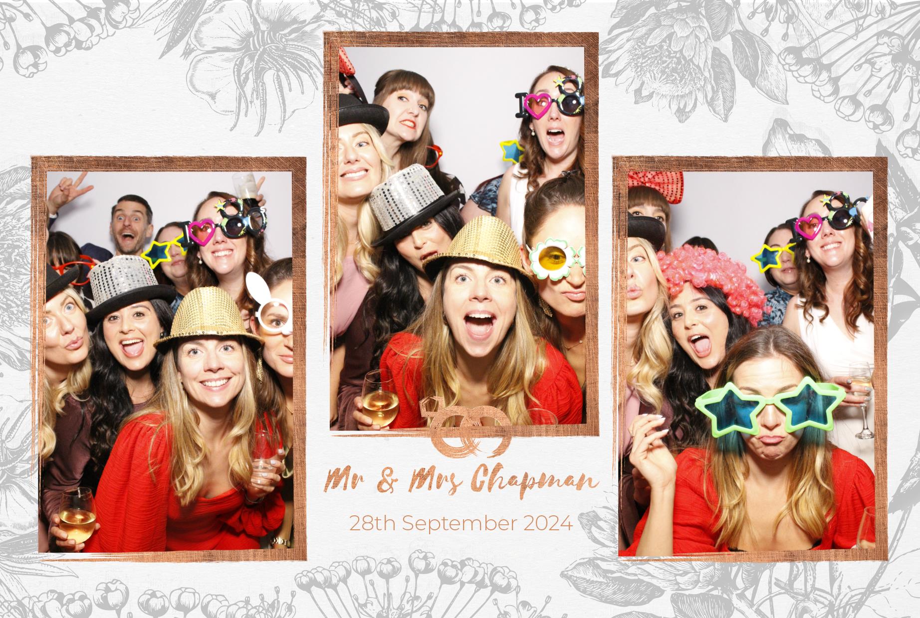 Mr and Mrs Chapman  | View more photos from the event at gallery.myphotoboothexperience.co.uk/u/MyPhotoBoothExperienceLtd/Mr-and-Mrs-Chapman