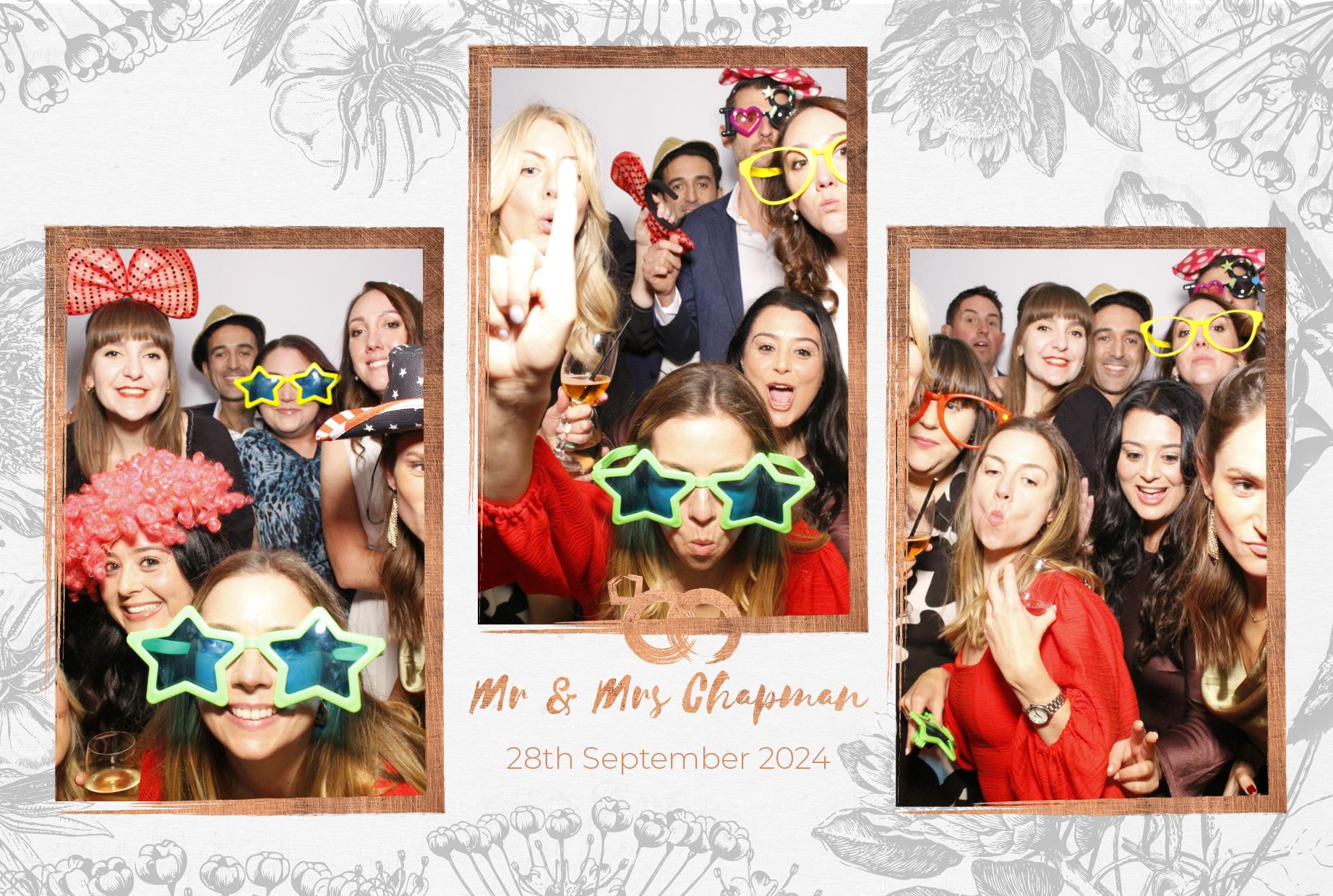 Mr and Mrs Chapman  | View more photos from the event at gallery.myphotoboothexperience.co.uk/u/MyPhotoBoothExperienceLtd/Mr-and-Mrs-Chapman